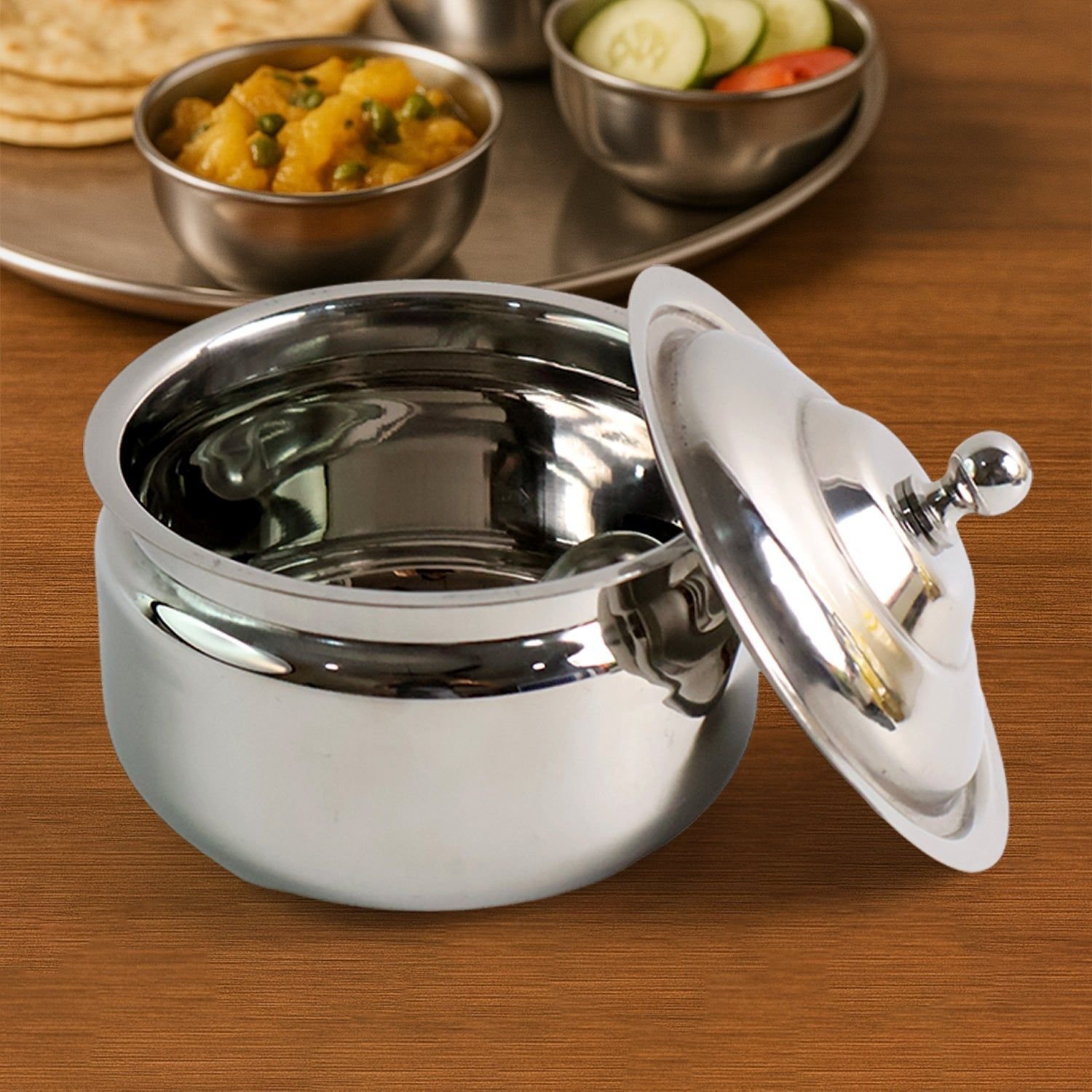 Premium Stainless Steel Ghee Pot (1 Set) - Image 8