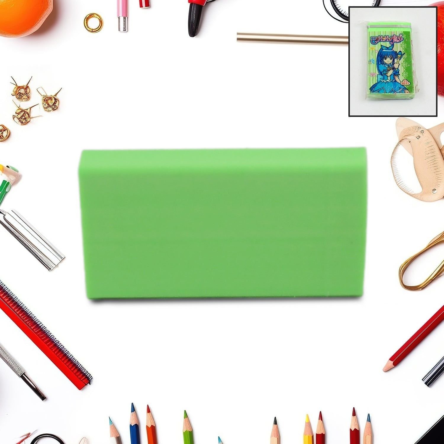 Fancy & Stylish Eraser (20 Pc / Mix Design) - Image 3