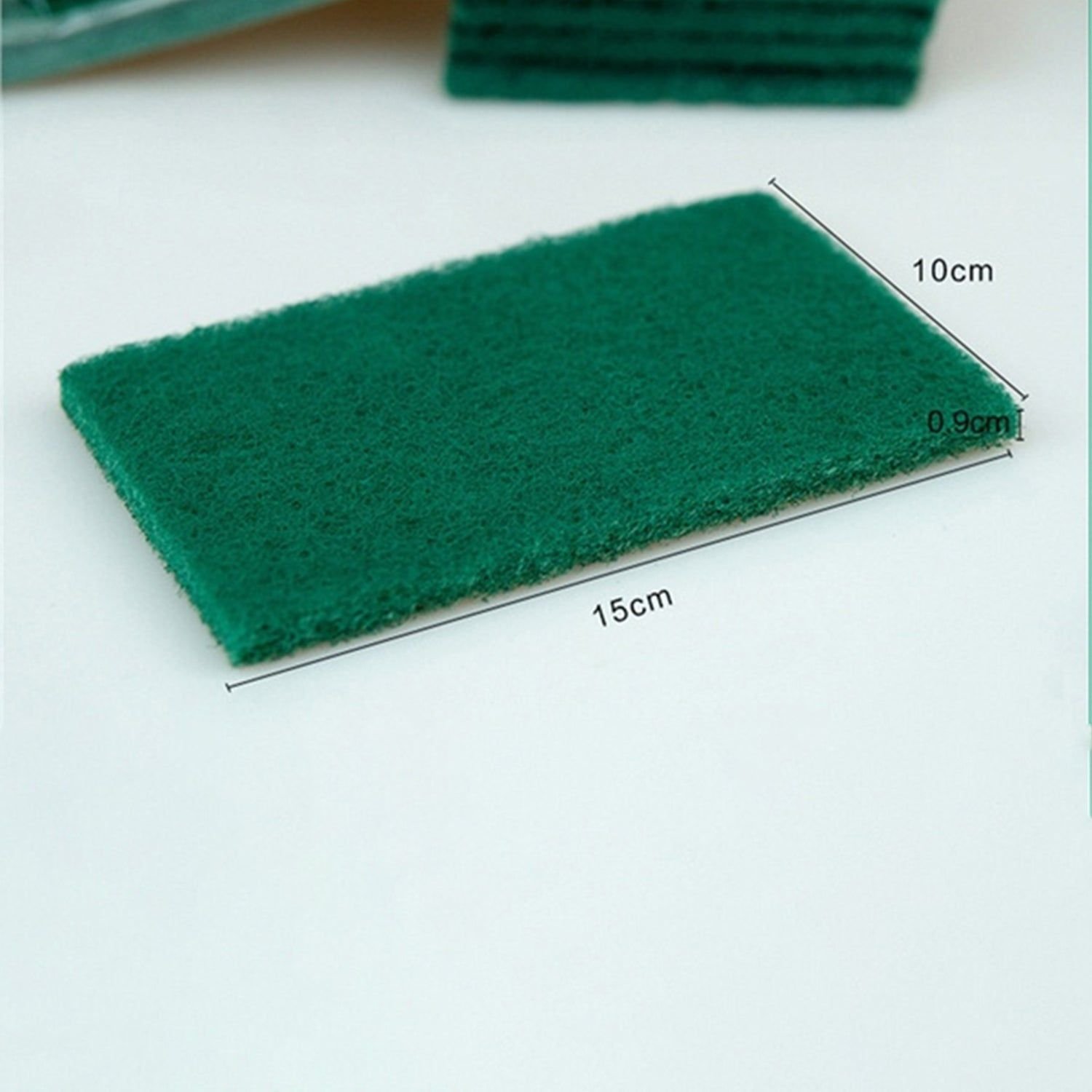Scrub Sponge Cleaning Pads Aqua Green 10PCS - Image 7
