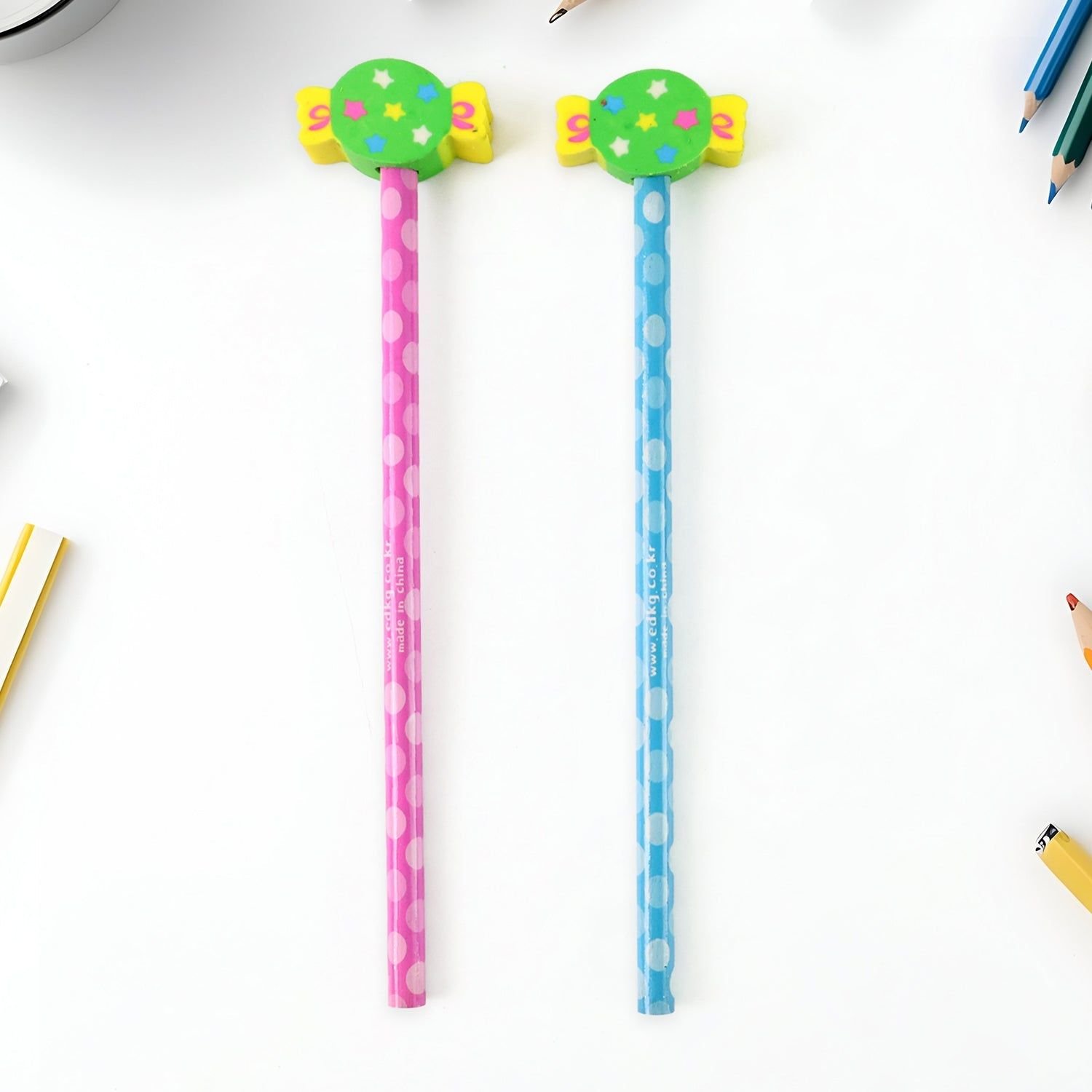 Fun Candy Design Pencil Set with Accessories (1 Set ) - Image 6