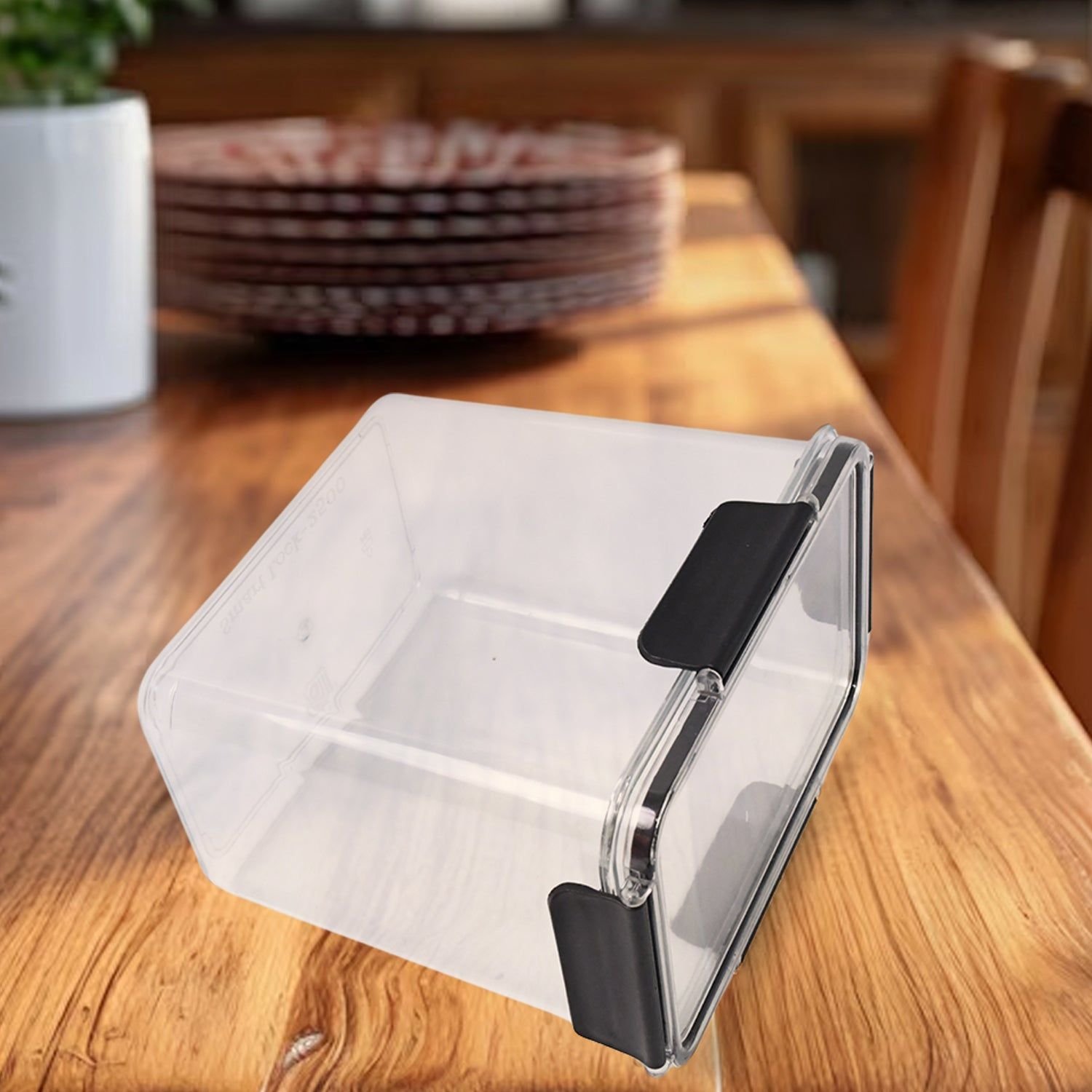 Food Storage Container Airtight Plastic Container with Easy Snap Lids (2500ml / 1 Pc) - Image 7