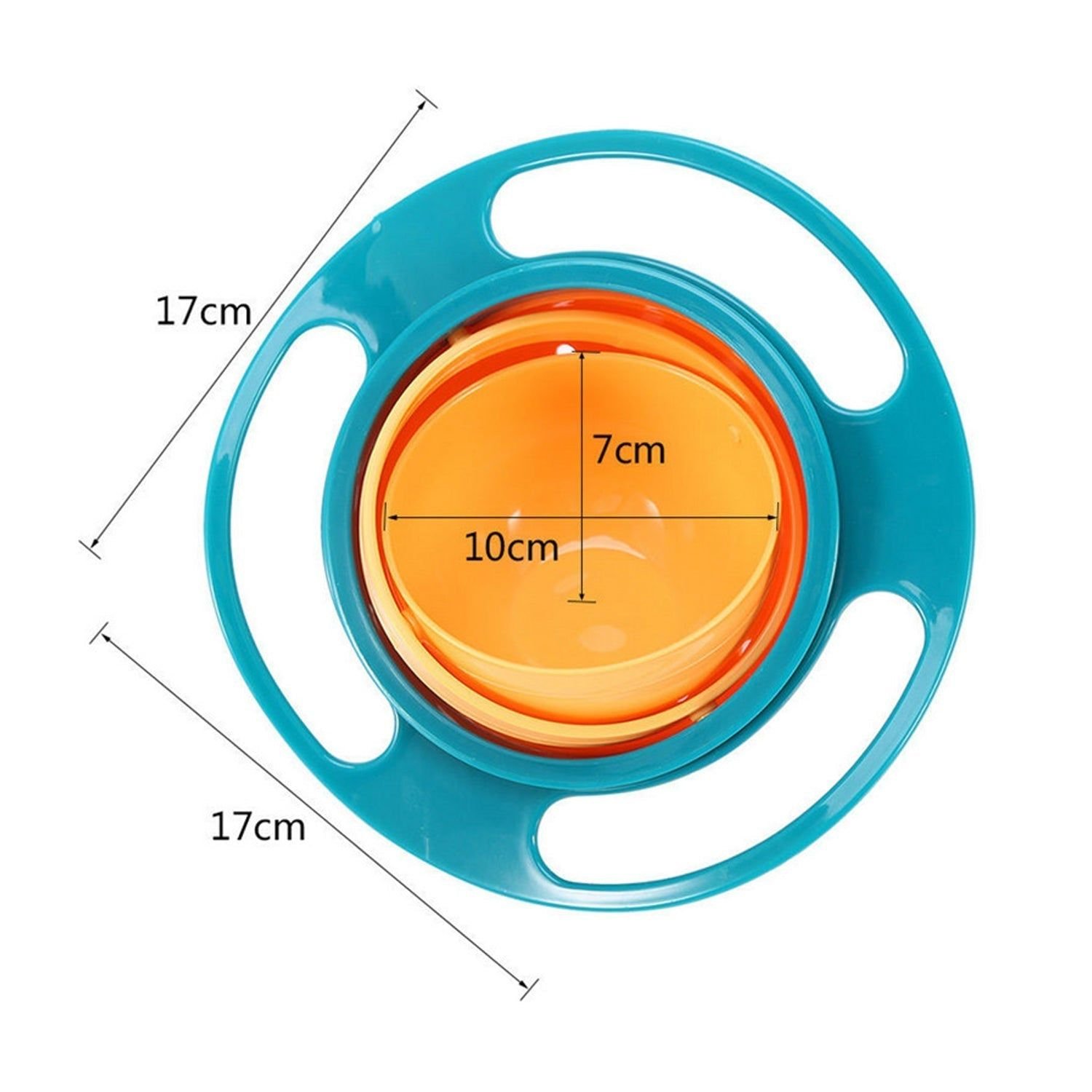 Rotating Baby Bowl used for serving food to kids and toddlers etc. | Assorted Colour - Image 5
