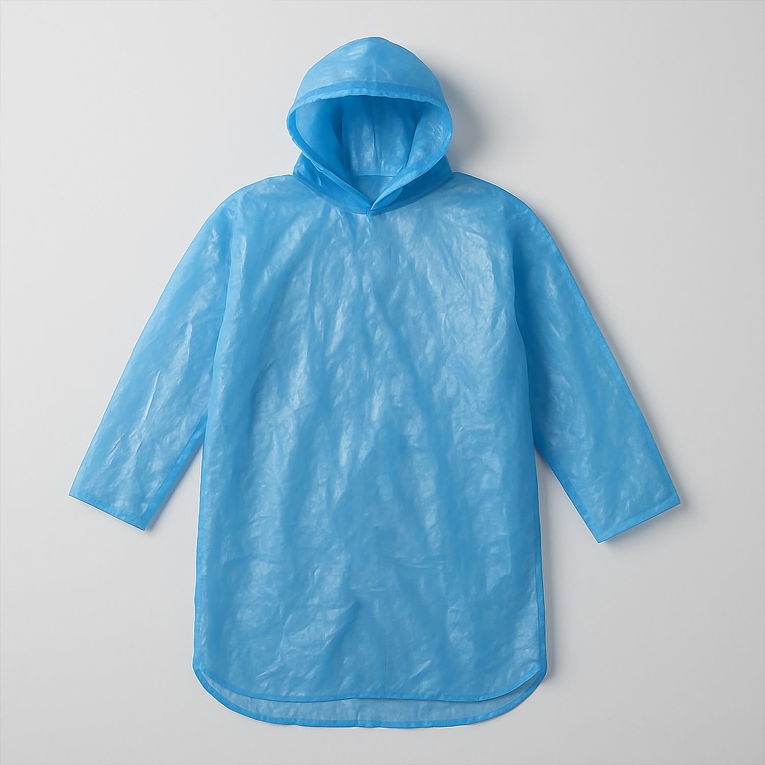 Ultra Lightweight Disposable Raincoat with Hood for Adults (1 Pc) - Image 5