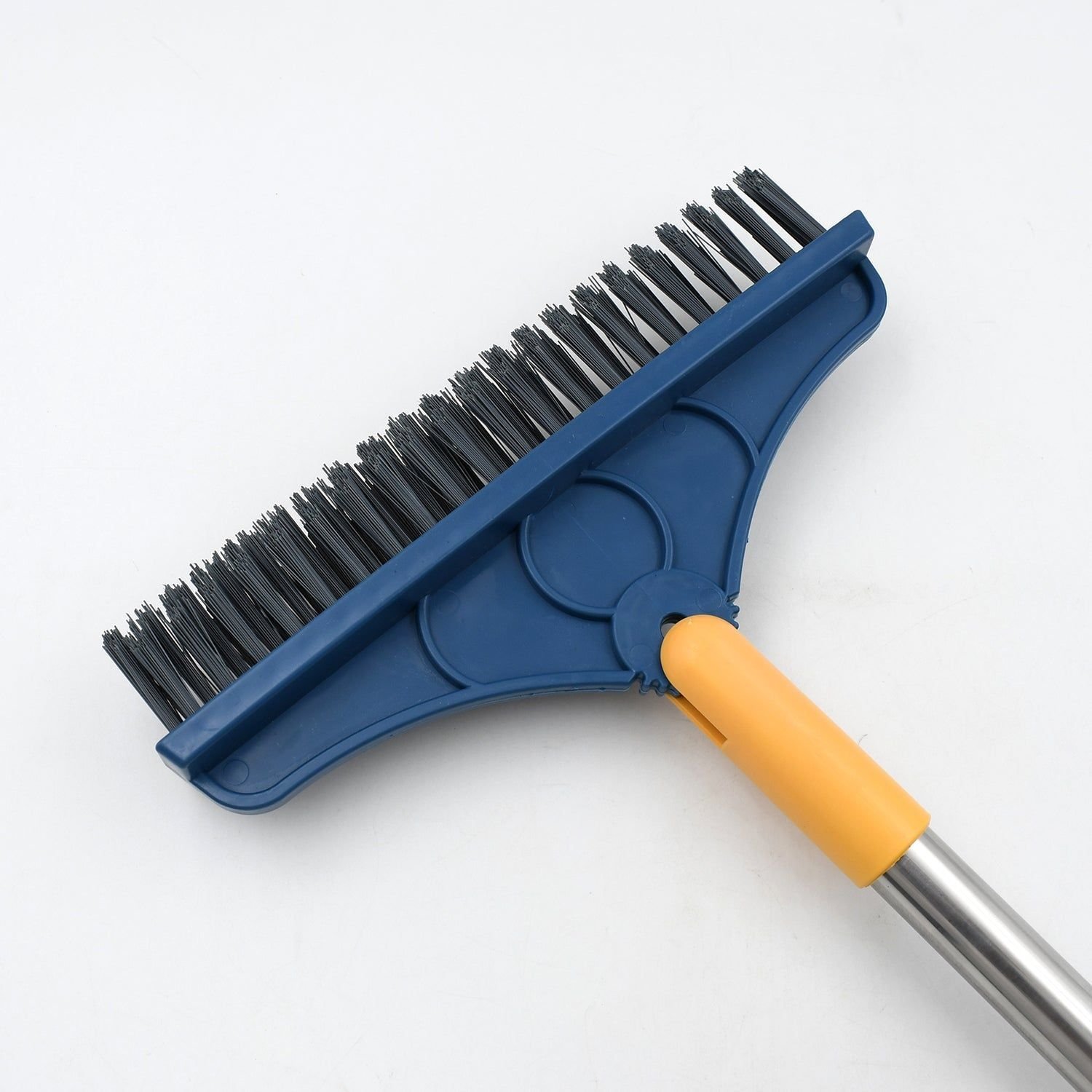 2 in 1 Cleaning Brush & Wiper , Long Handle Floor Brush, Rotatable Cleaning Brush for Bathroom, Kitchen, 120 Degree Triangular Rotating Brush Head wit - Image 3