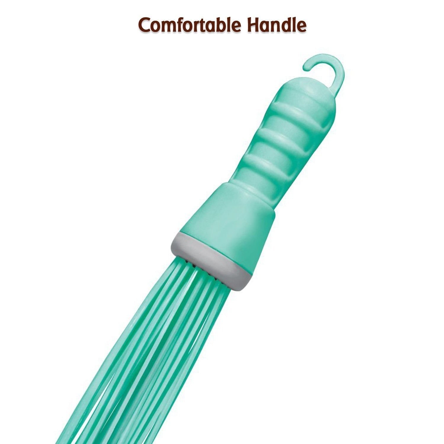 Plastic Hard Bristle Broom for Bathroom Floor Cleaning and Scrubbing, Wet and Dry Floor Cleaning - Image 7