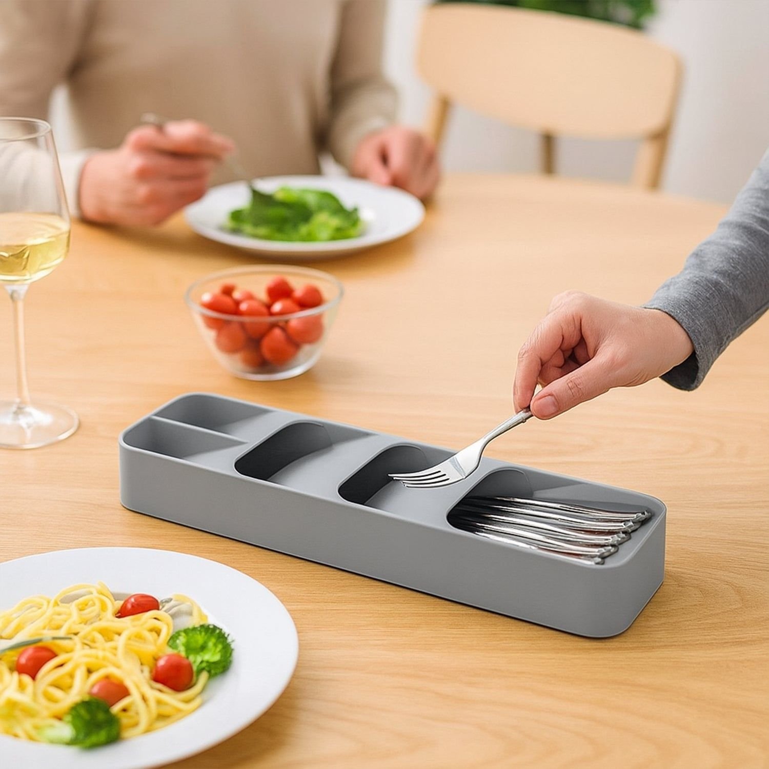 1 Pc Cutlery Tray Box Used For Storing Cutlery Items And Stuffs Easily And Safely. - Image 4