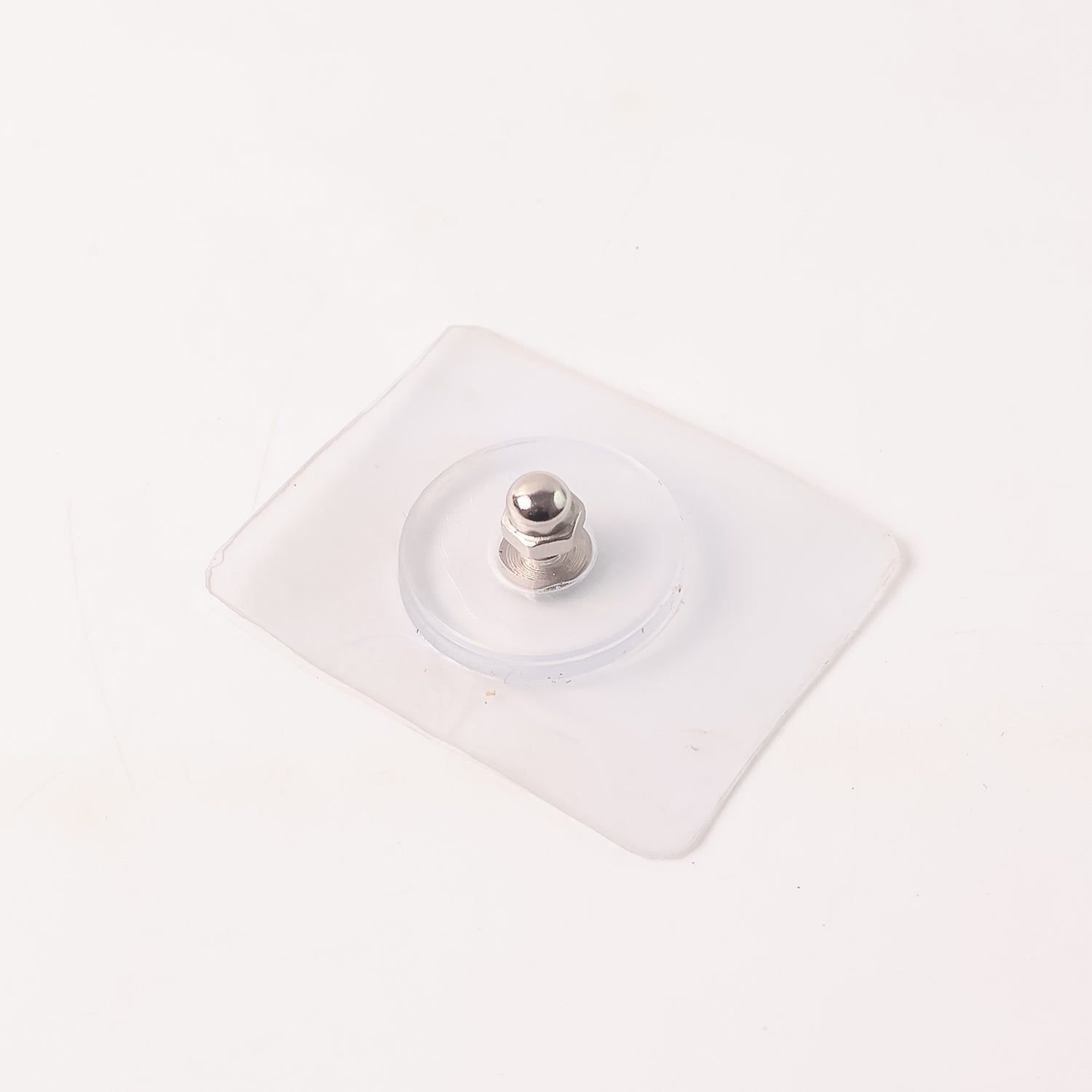 Heavy Duty Transparent Adhesive Wall Hook with Stainless Steel Screw Head (1 Pc) - Image 5