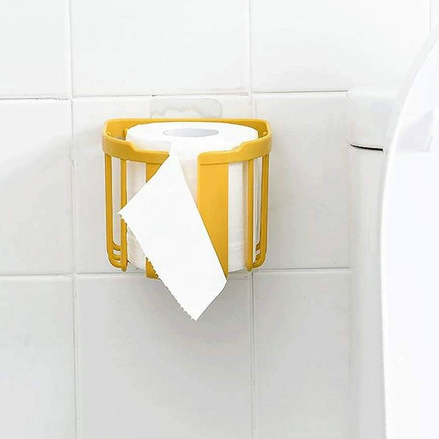Toilet Paper Holder Bathroom, Tissue Roll Wall Mounted Plastic Bathroom Toilet Paper Roll Holder, Tissue Holder with Storage and Dispenser for Bathroo - Image 7