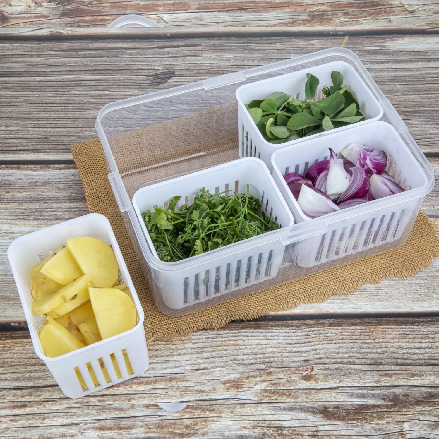 Fridge Storage Box – Freezer & Kitchen Organizer for Vegetables & Food (1 Pc) - Image 5
