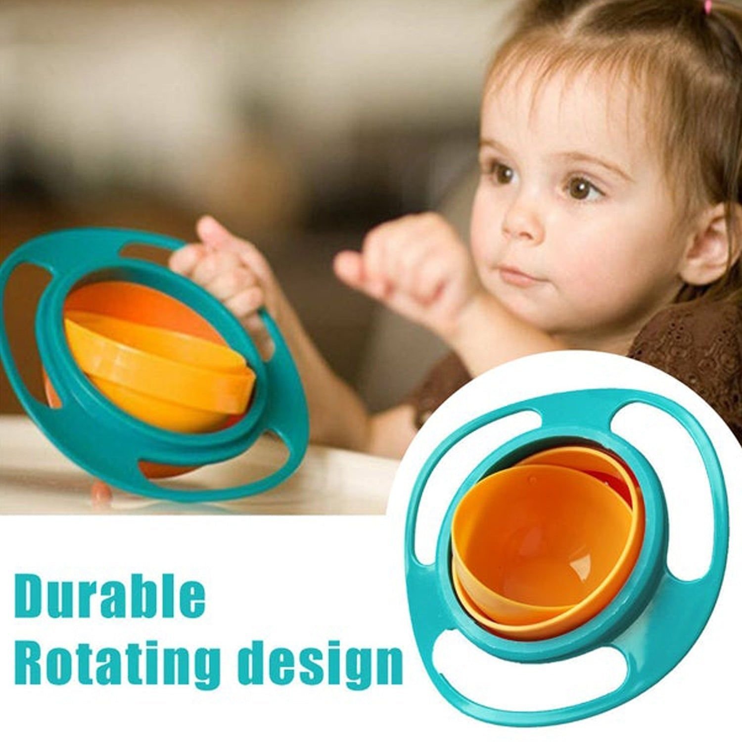 Rotating Baby Bowl used for serving food to kids and toddlers etc. | Assorted Colour - Image 6