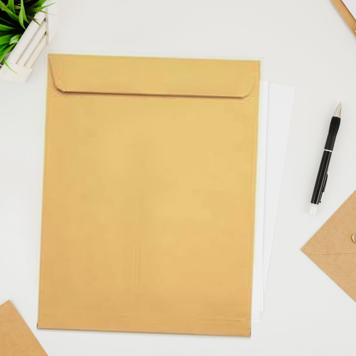 Brown Kraft Envelope for Invitations & Office Use (Mix Size / 1 Pc) - Image 4