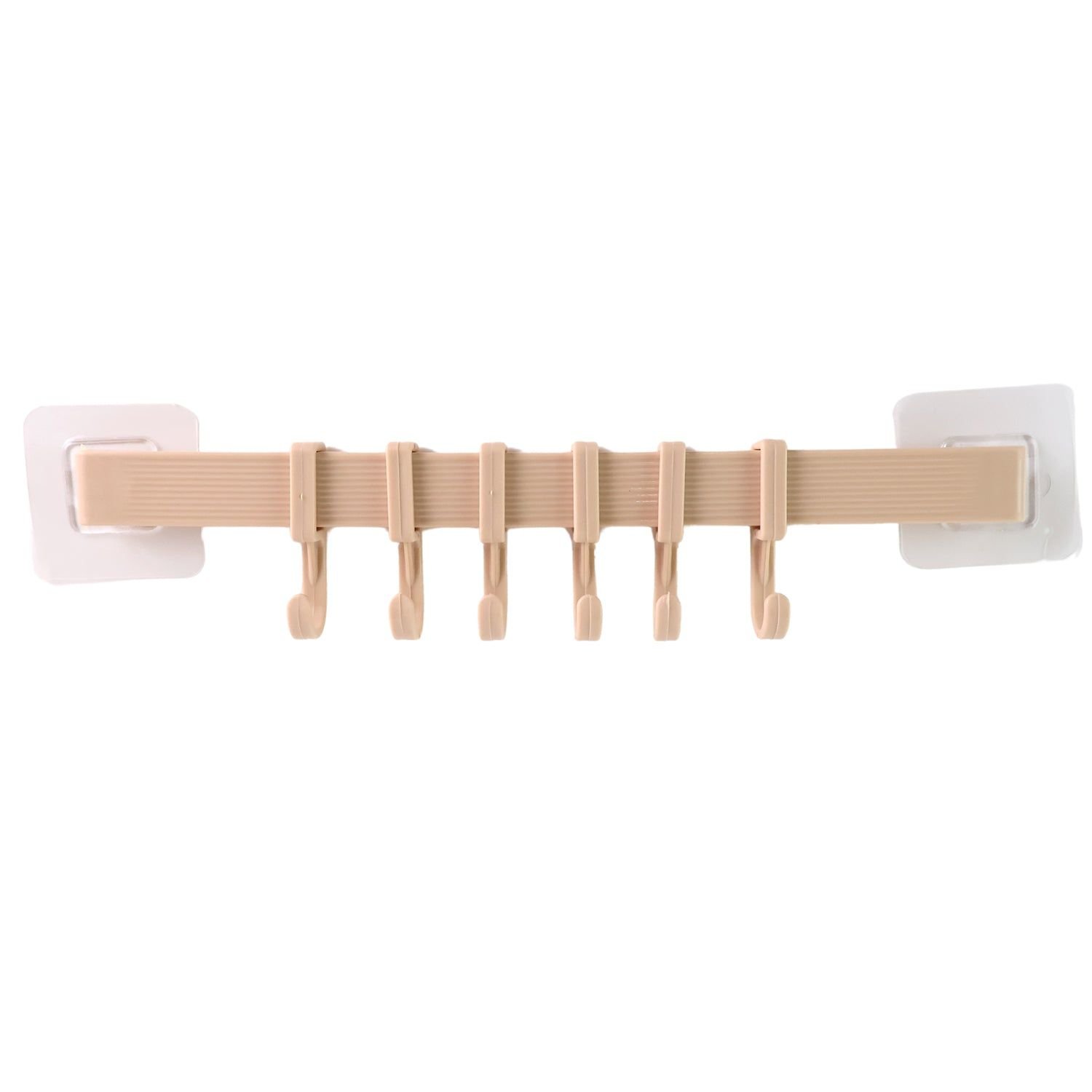 Self-Adhesive 6-Hook Wall Hanging Rack (1 Pc) - Image 5