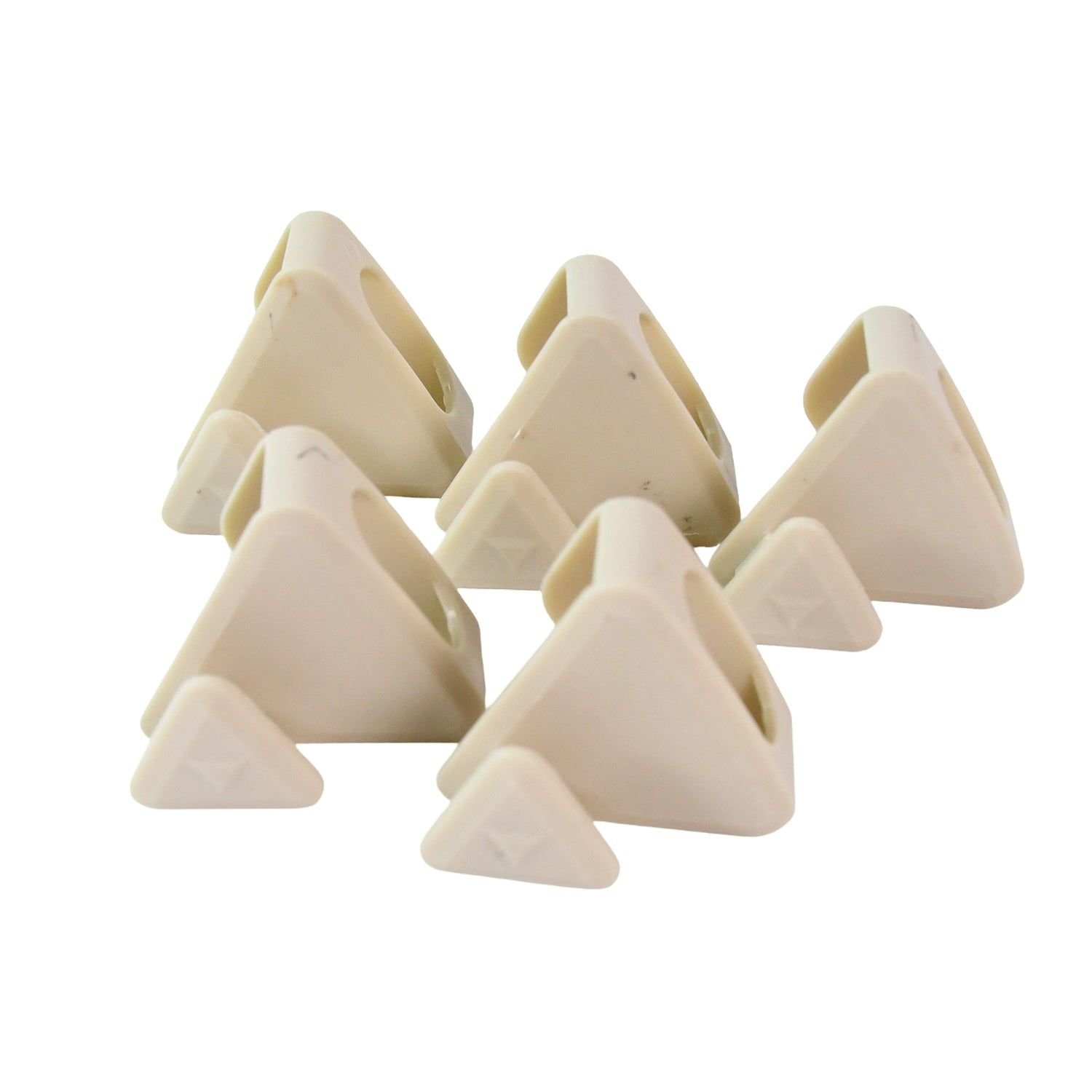 Multi-Functional Plastic Triangle Hanger Connector Hooks 5 Pcs Set - Image 5