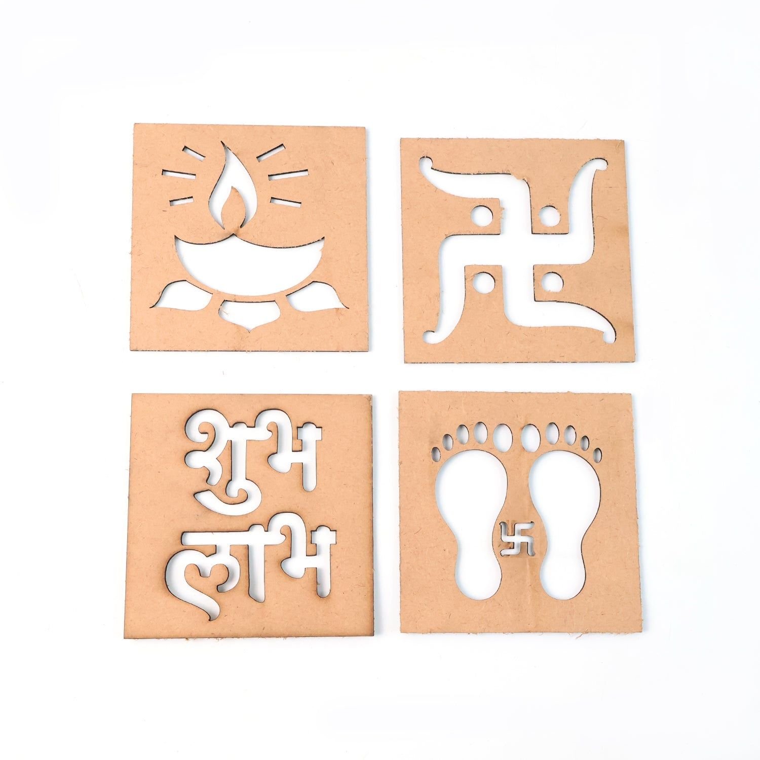 Wooden Decorative Cutouts (Mix Design / 4 Pc) - Image 5