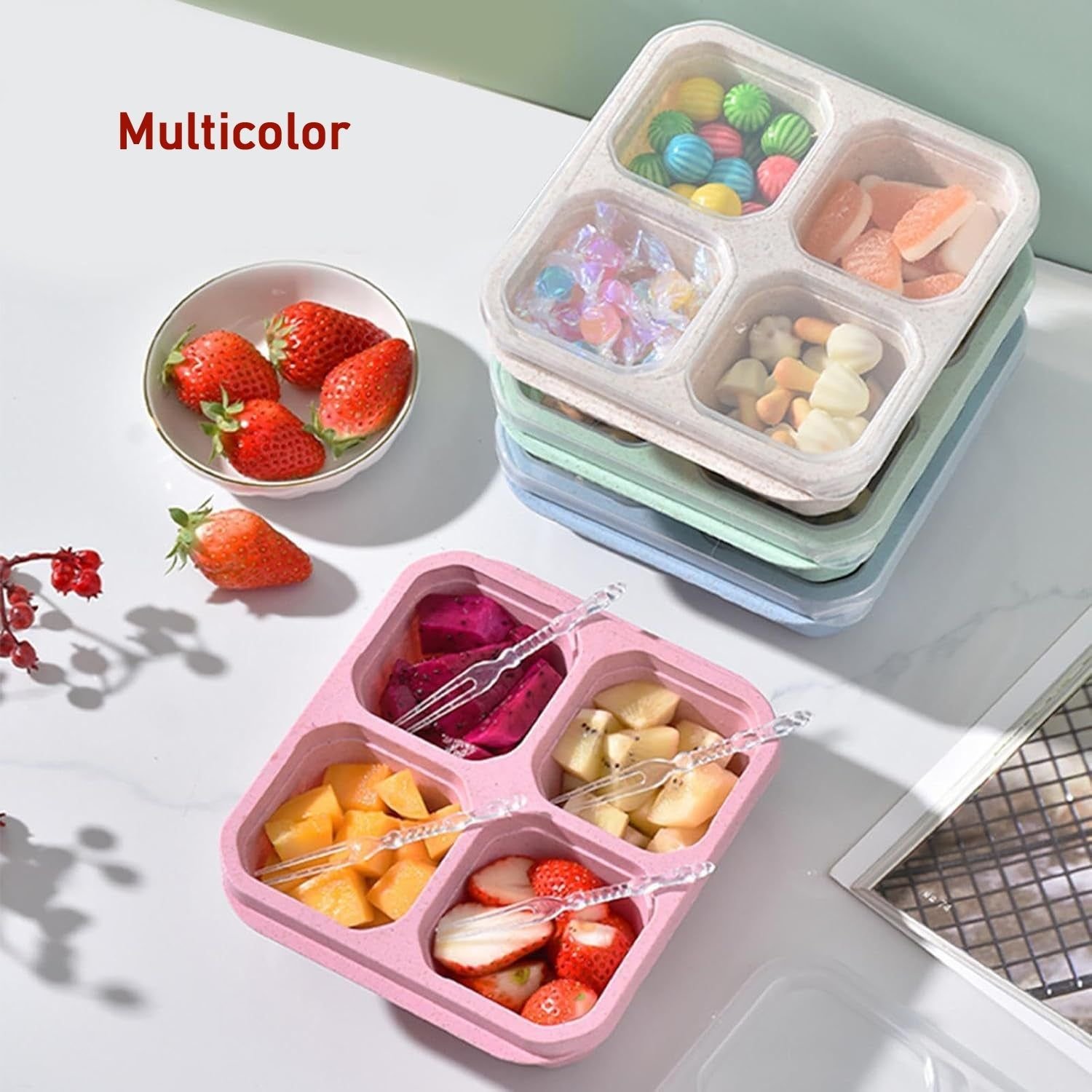4 Compartment Food Storage Containers (1 Pc) - Image 8
