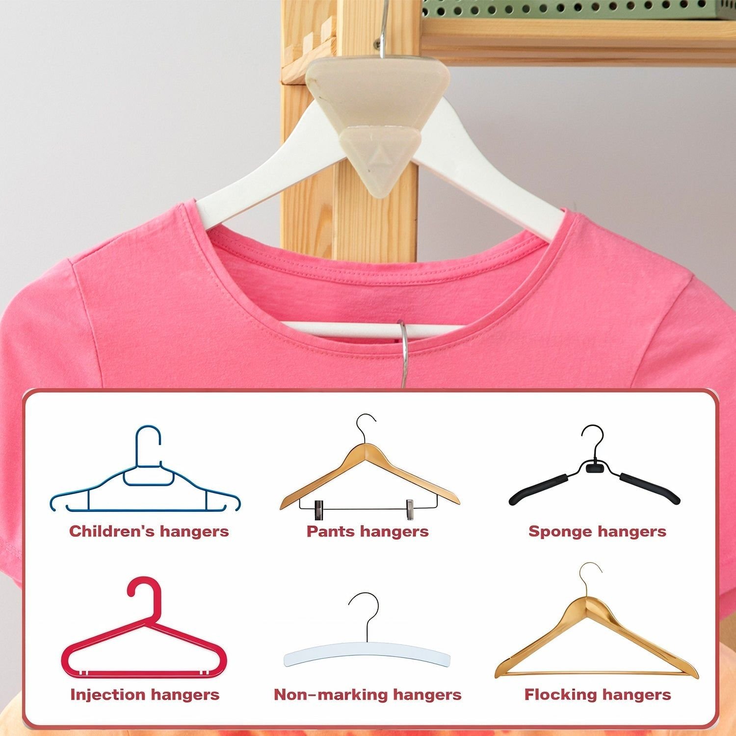 Multi-Functional Plastic Triangle Hanger Connector Hooks 5 Pcs Set - Image 3