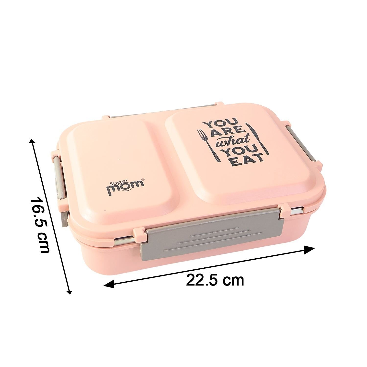 Supermom 2 Partition Stainless Steel Lunch Box - Image 7