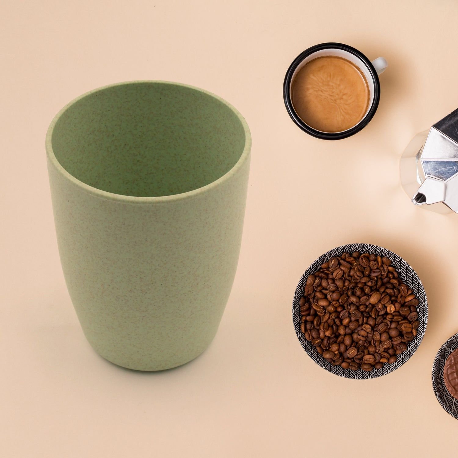 Reusable Cups/Mugs/ Glass/ Tumbler Set Eco Friendly Cups for Drinking Tea Coffee, Dishwasher Safe, Non-slip Bathroom Cup Tooth Cups For Home Office (1 Pc) - Image 3