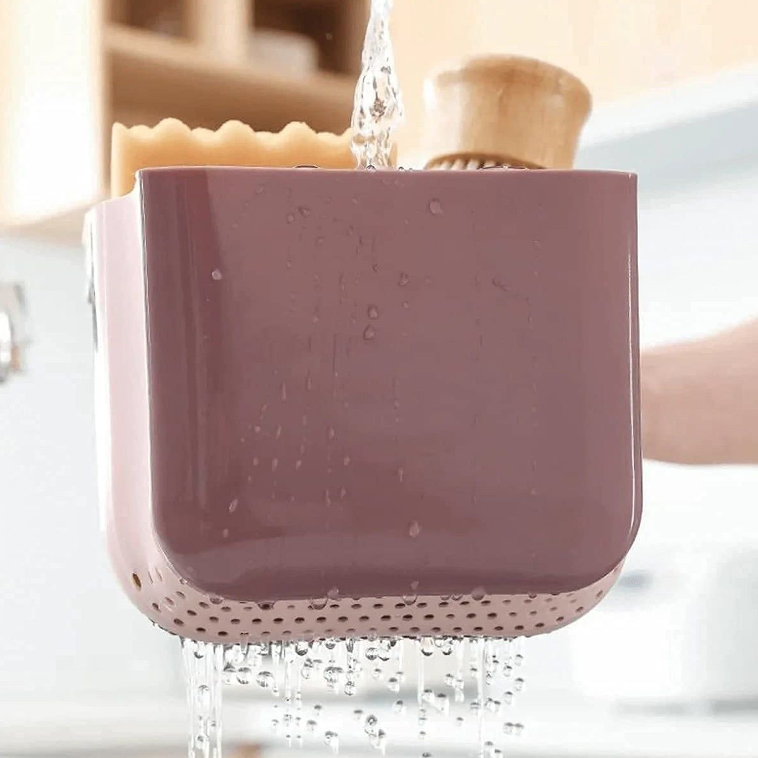 Small Multifunction Sink Drain Basket - Universal & Foldable - Sink Trash Holder Sink Side Storage Drainer Strainer Basket, Foldable Kitchen Sink Drai - Image 7