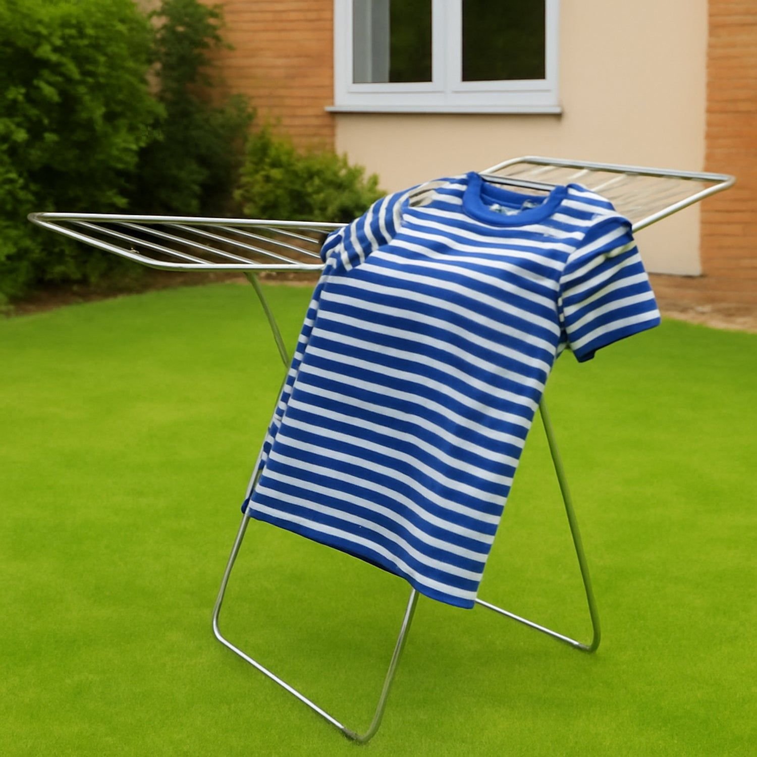 Supermom Premium Stainless Steel Heavy Duty Foldable Cloth Drying Stand (1 Pc) - Image 6
