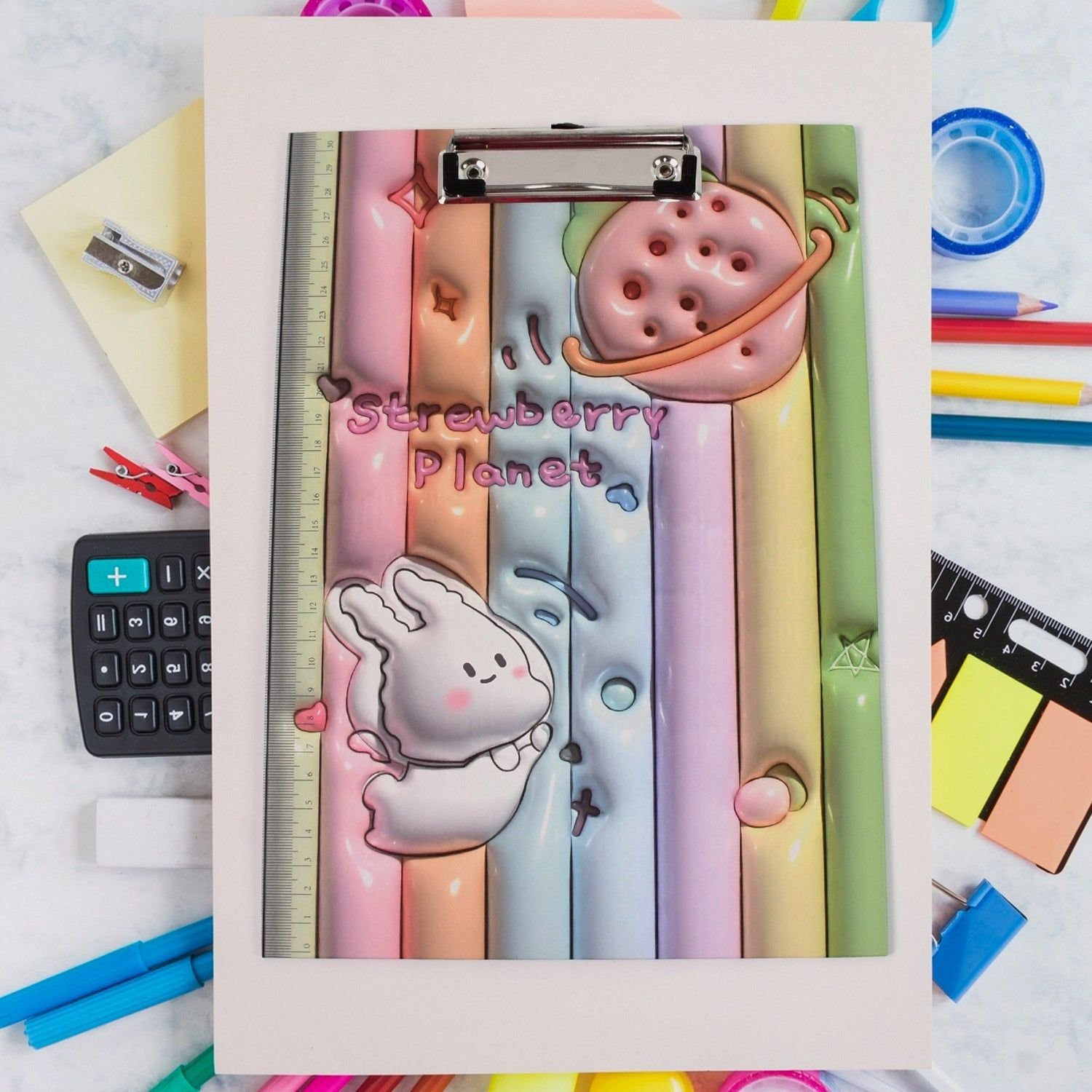 Wooden Paper Clipboard Writing Pad with Clip (1 Pc / 31×22 Cm) - Image 6