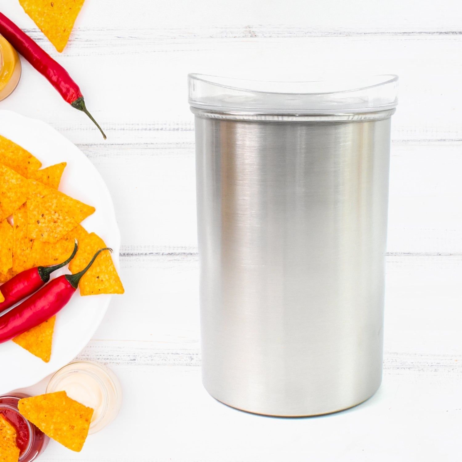 Multipurpose Stainless Steel Airtight Containers with See Through Lid (1 Pc / 1000 ML) - Image 4