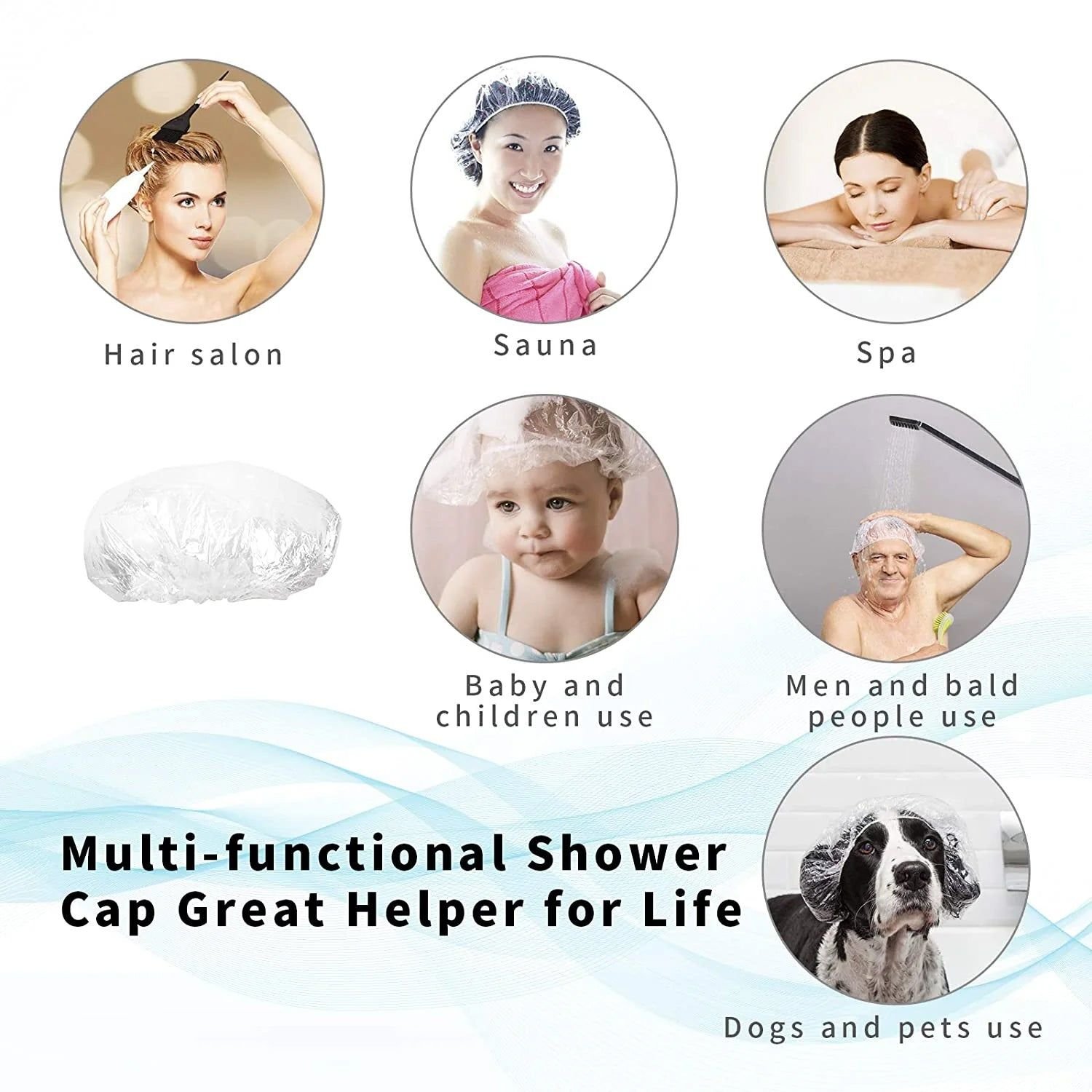 Disposable Shower Caps for Women (1 Pc) - Image 6