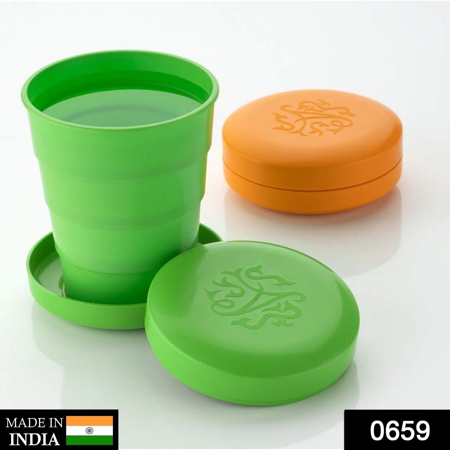 Portable Folding Travel Cup with Lid | Compact Expandable Tumbler for Kids & Camping - Image 2