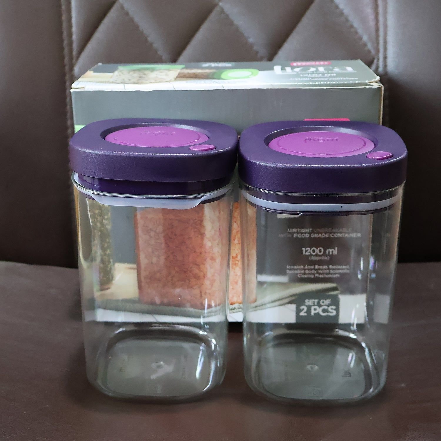 Supermom Airtight Kitchen Storage Containers (2 Pc Set / 1200ml) - Image 8