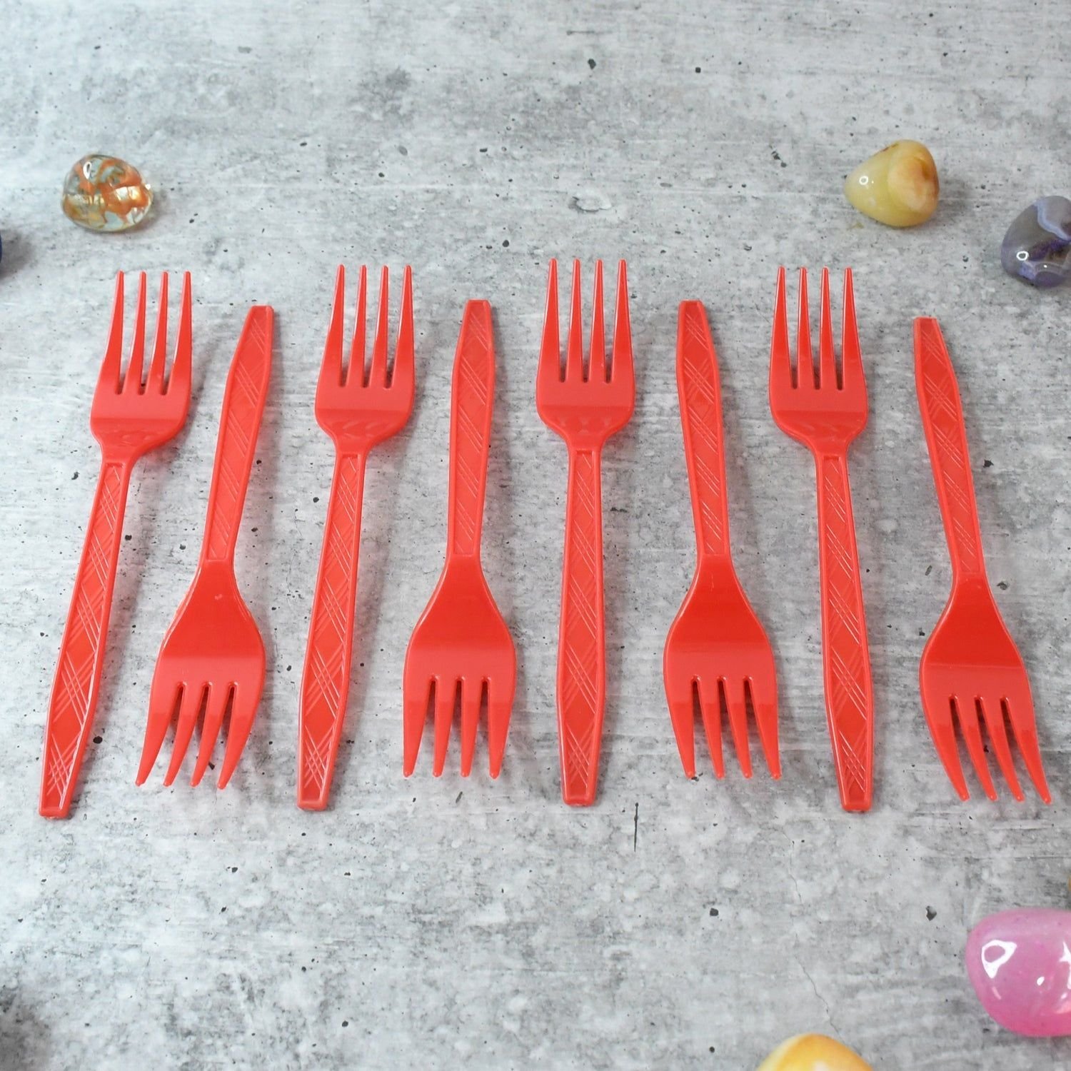 Premium Disposable Plastic Forks (8 Pc) - Image 6
