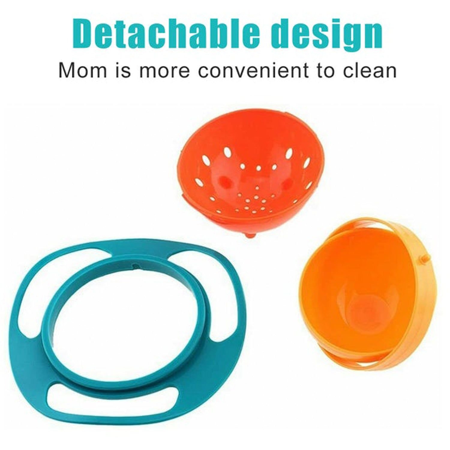 Rotating Baby Bowl used for serving food to kids and toddlers etc. | Assorted Colour - Image 9