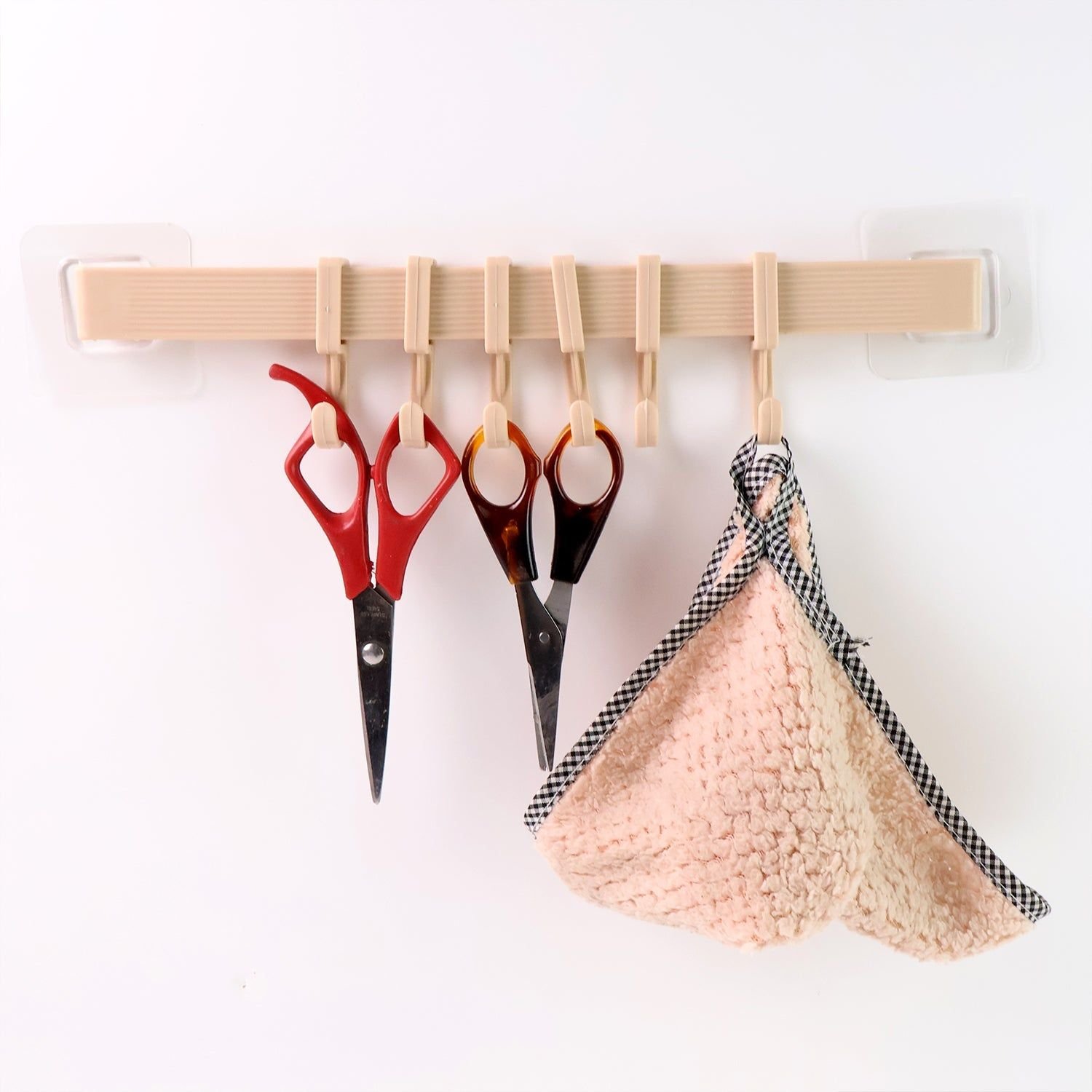 Self-Adhesive 6-Hook Wall Hanging Rack (1 Pc) - Image 4