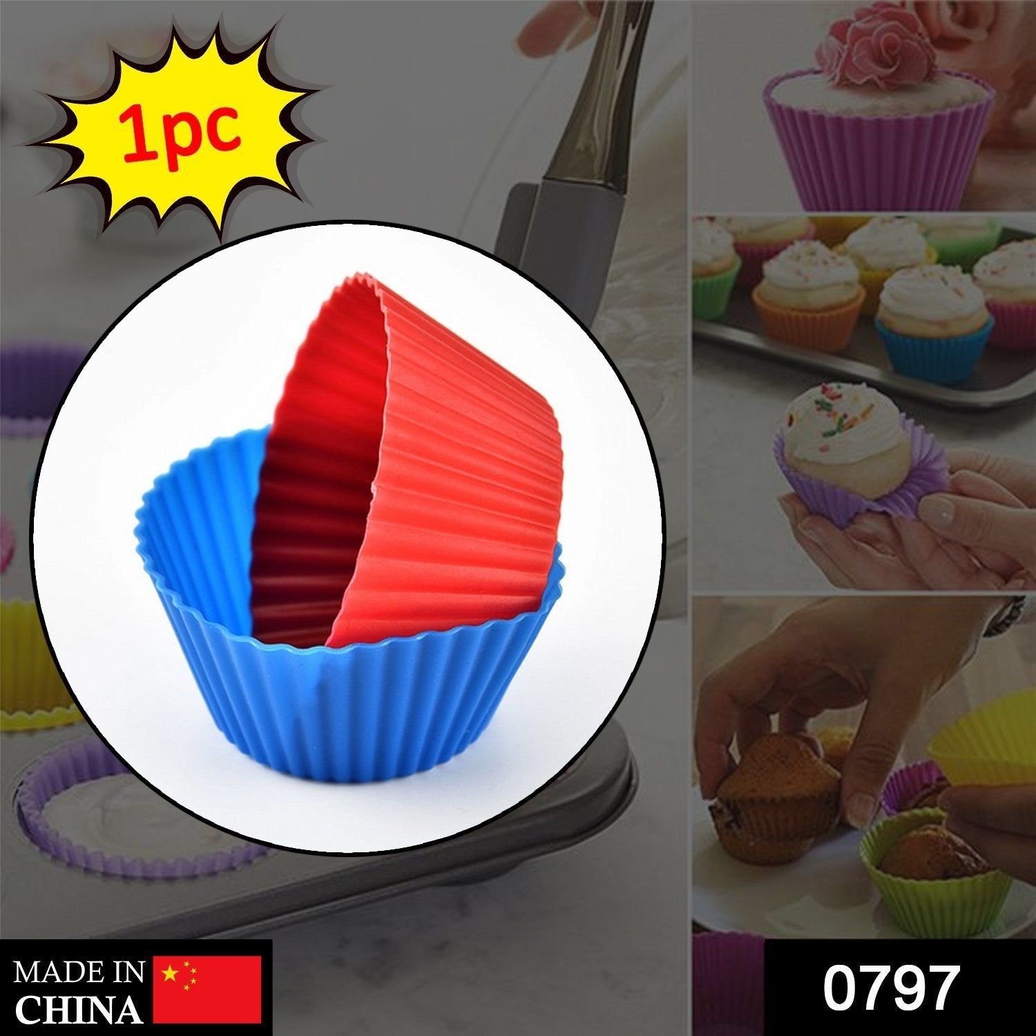 Silicone Cup Cake Mould - Image 2