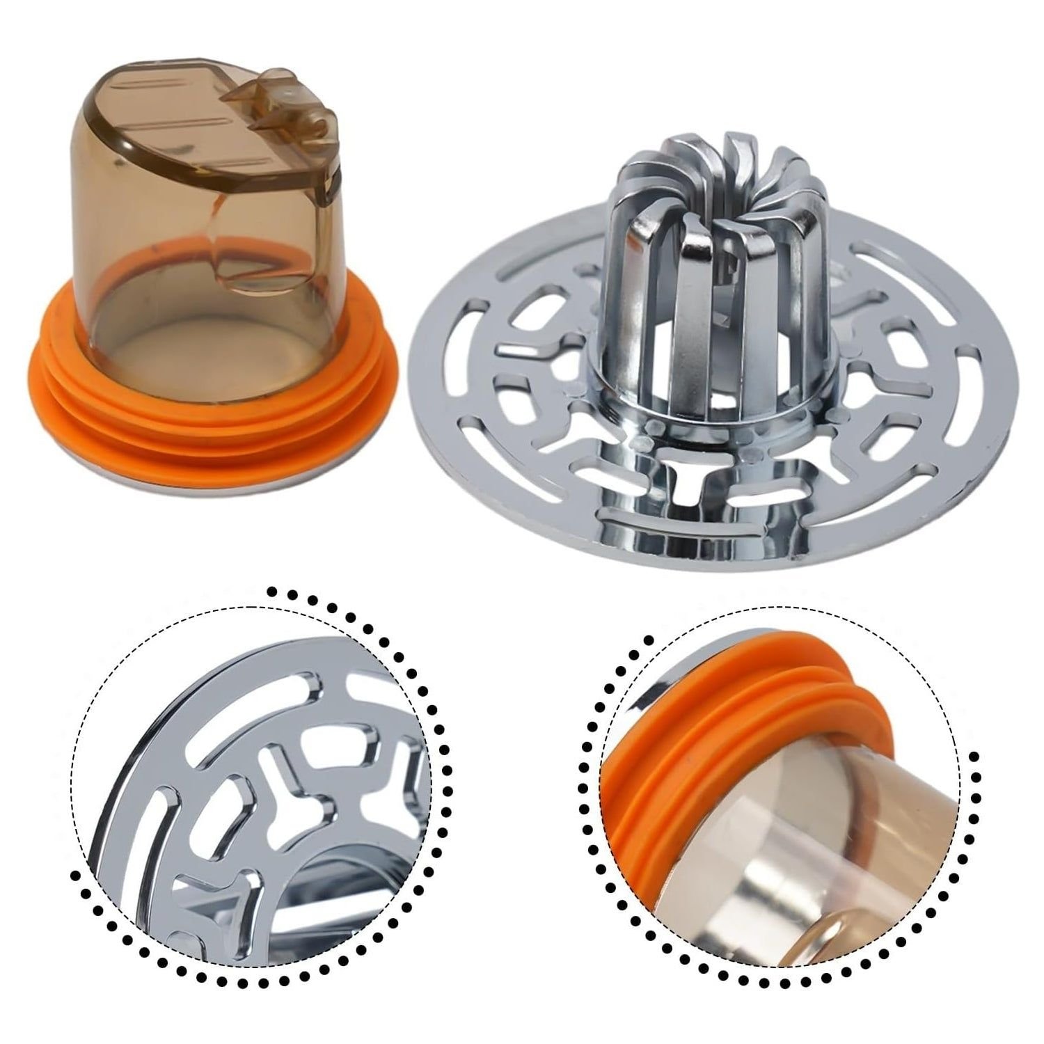 Shower Stopper, Anti-Odour Floor Drain Core with Filter Mesh (1 Pc) - Image 4