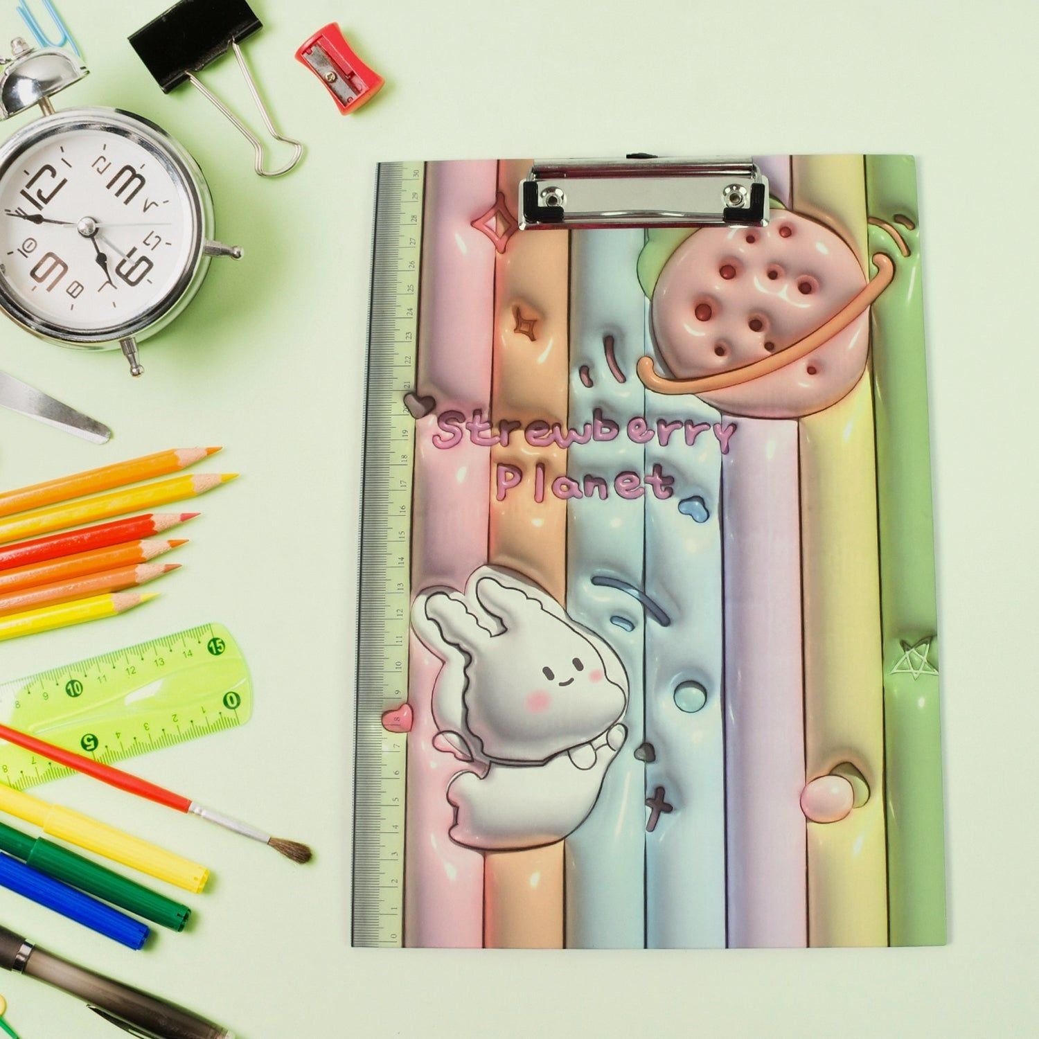 Wooden Paper Clipboard Writing Pad with Clip (1 Pc / 31×22 Cm) - Image 7