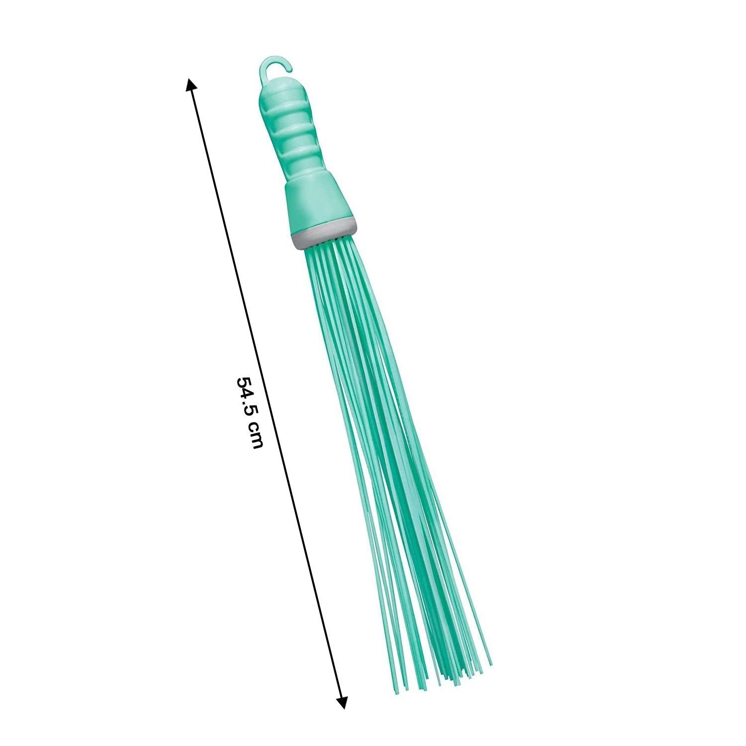 Plastic Hard Bristle Broom for Bathroom Floor Cleaning and Scrubbing, Wet and Dry Floor Cleaning - Image 6
