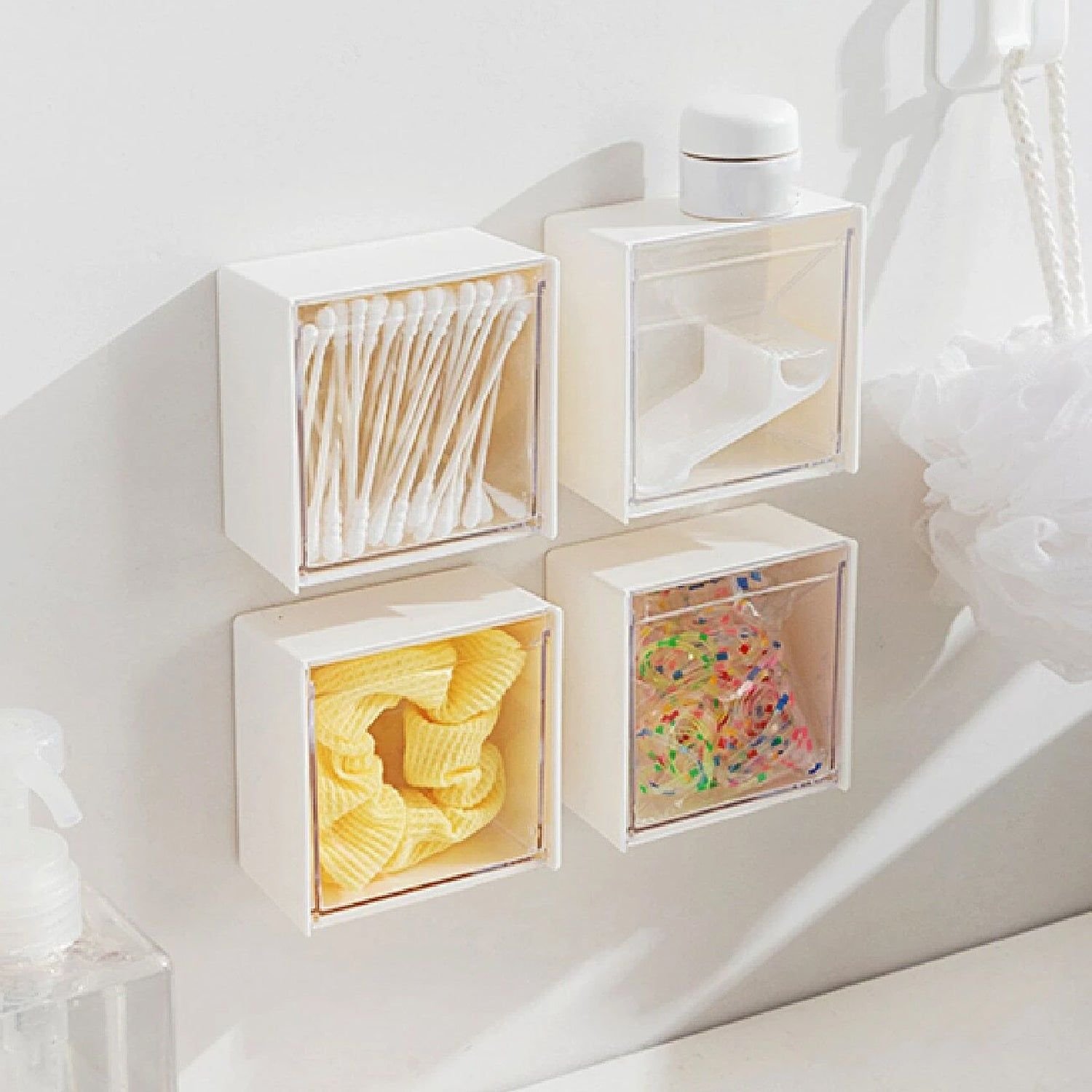 4037Adhesive Wall Mounted Flip Storage Box Holder Small Object Storage Case ( 1 pcs ) - Image 8