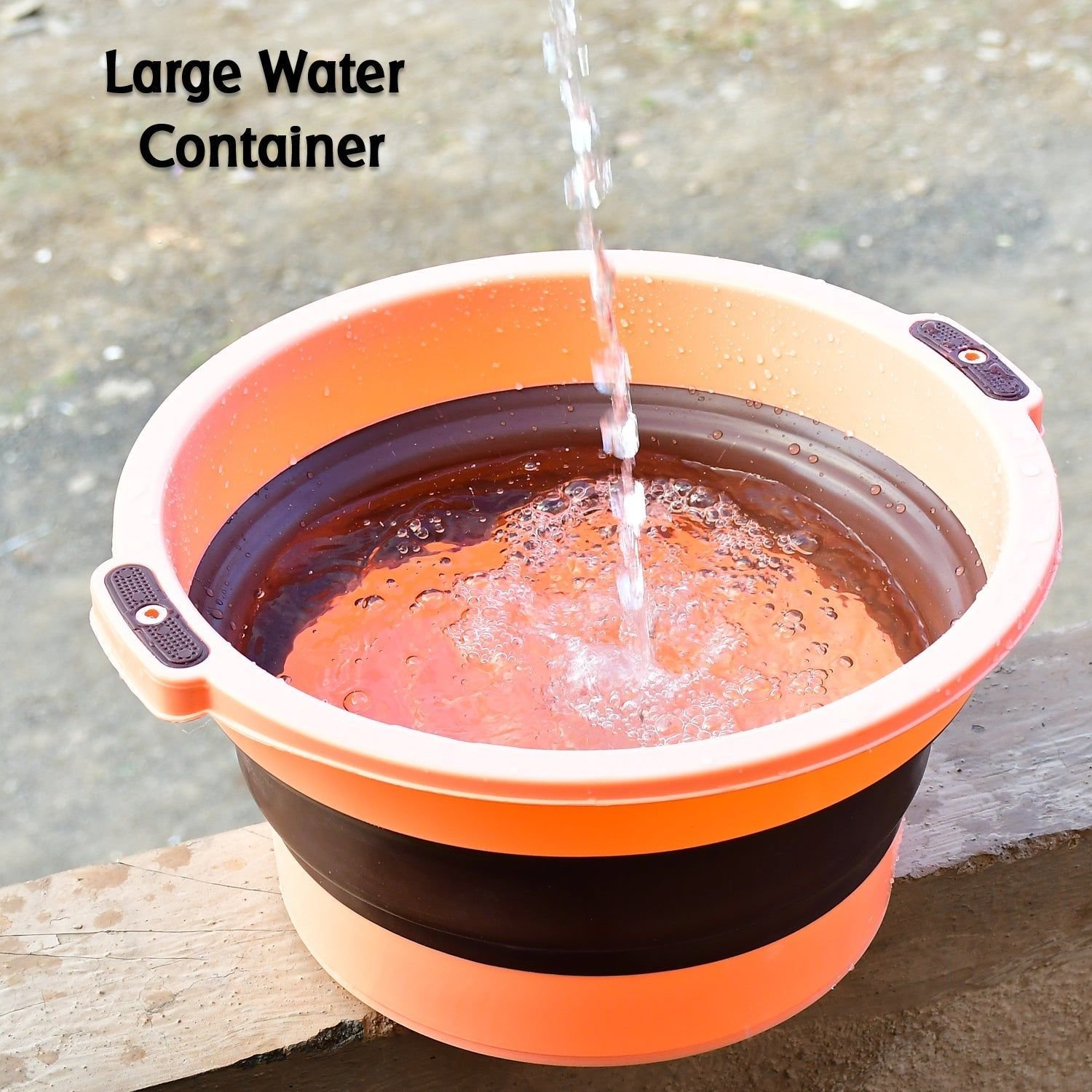 Multi-Purpose Portable Collapsible Folding Tub, with Hanging Hole & Save Storage Space, Also use for Foot Spa. - Image 7