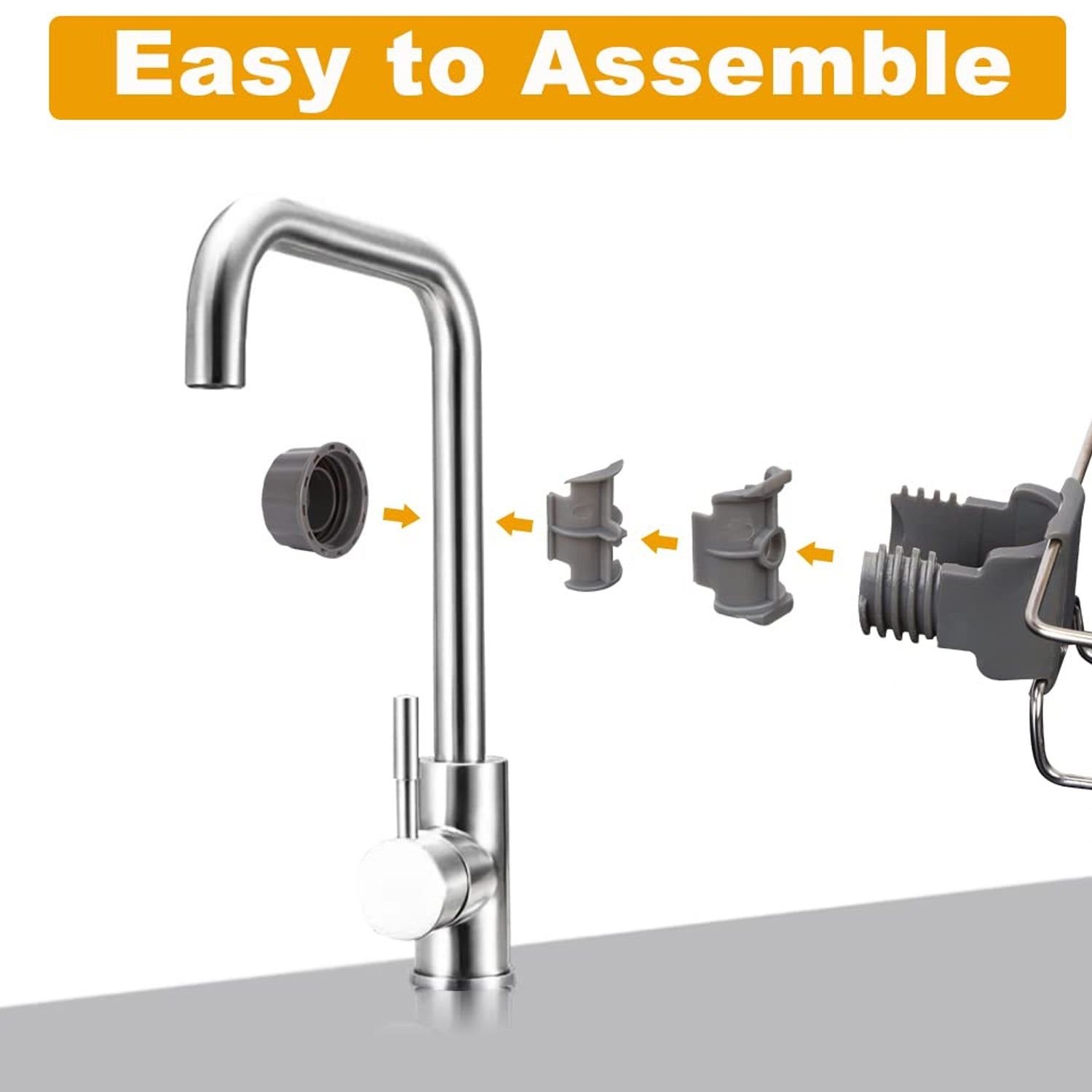 Soap, Sponge Holder, Stainless Steel Sink, Caddy Organizer (1 Pc) - Image 5