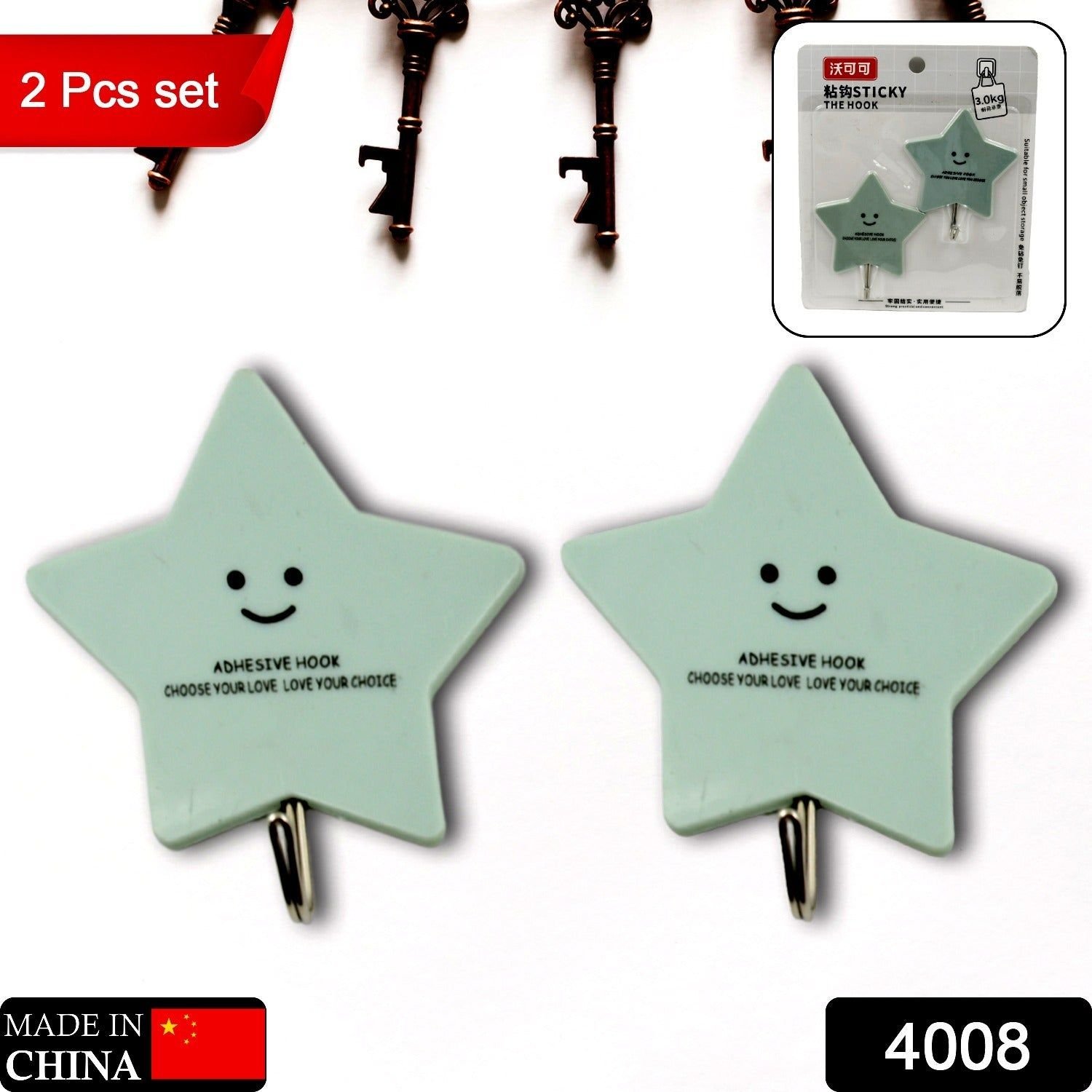 Multipurpose Strong Self-Adhesive Hooks – Heavy Plastic Wall Hooks for Home, Kitchen & Office Use - Image 2