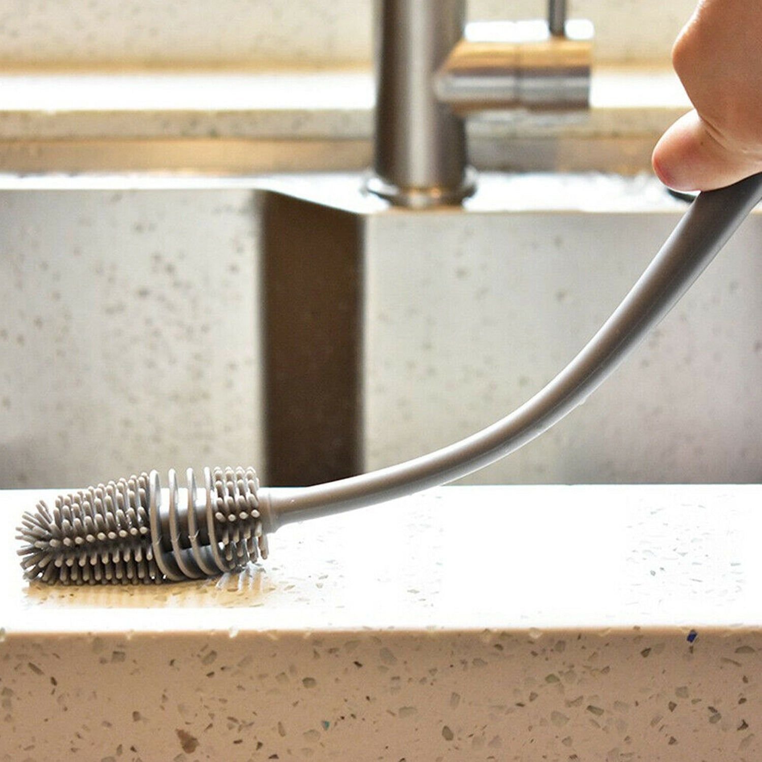 Multipurpose Bottle Cleaning Brush: Kitchen Tool - Image 6