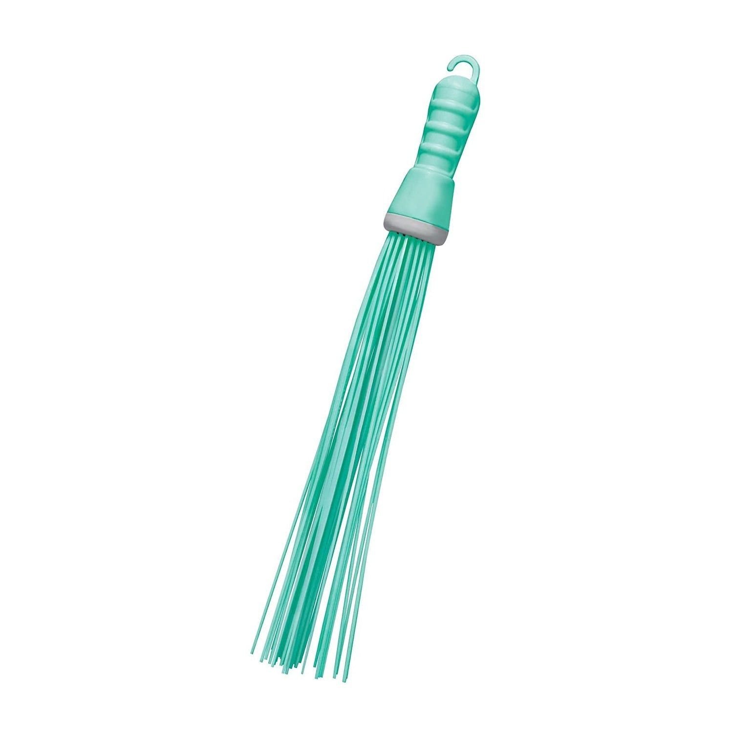 Plastic Hard Bristle Broom for Bathroom Floor Cleaning and Scrubbing, Wet and Dry Floor Cleaning - Image 4