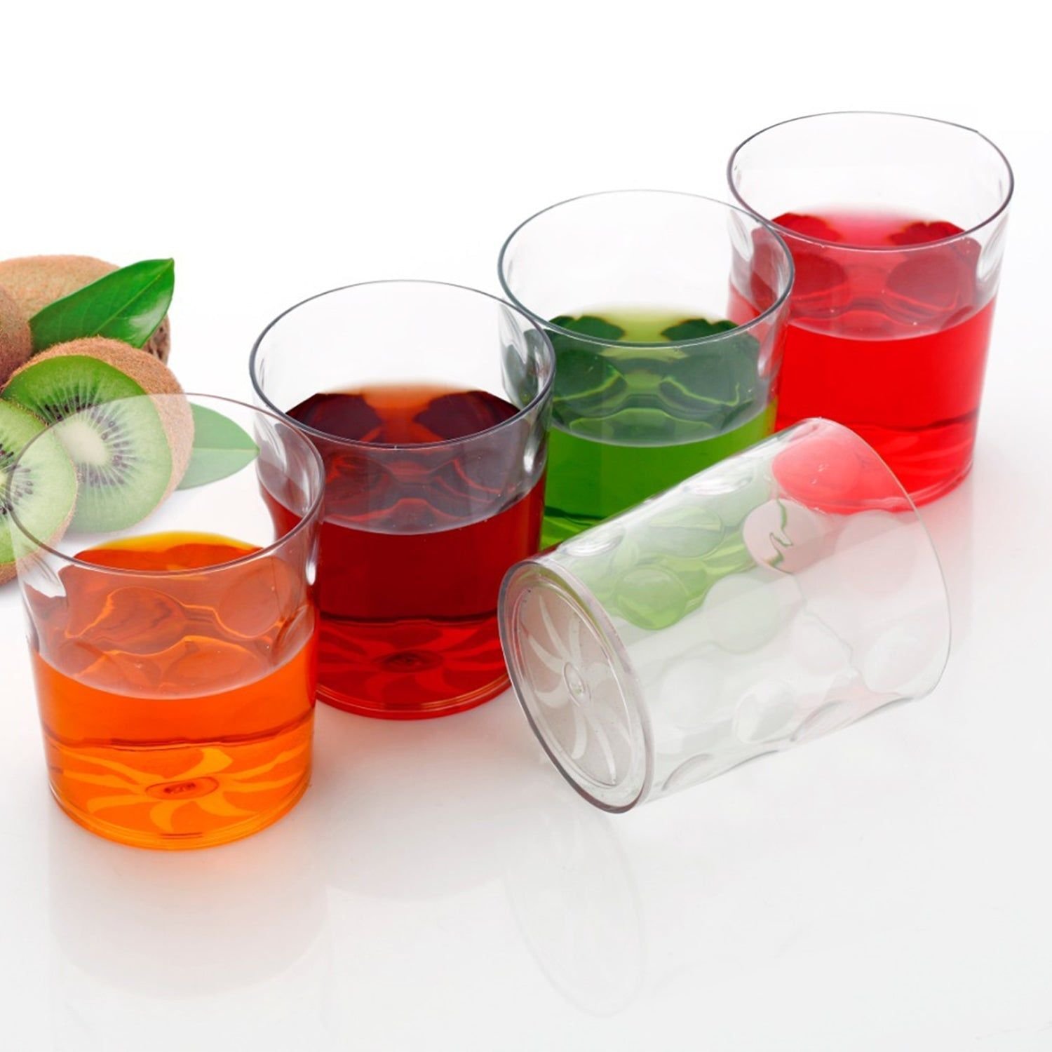 Multi Purpose Unbreakable Drinking Glass (Set of 6 Pieces) (300ml) | Assorted Colour - Image 6
