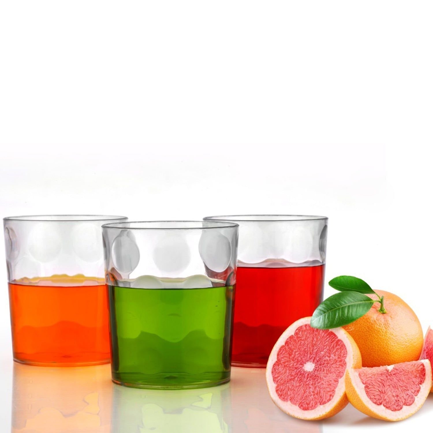 Multi Purpose Unbreakable Drinking Glass (Set of 6 Pieces) (300ml) | Assorted Colour - Image 5