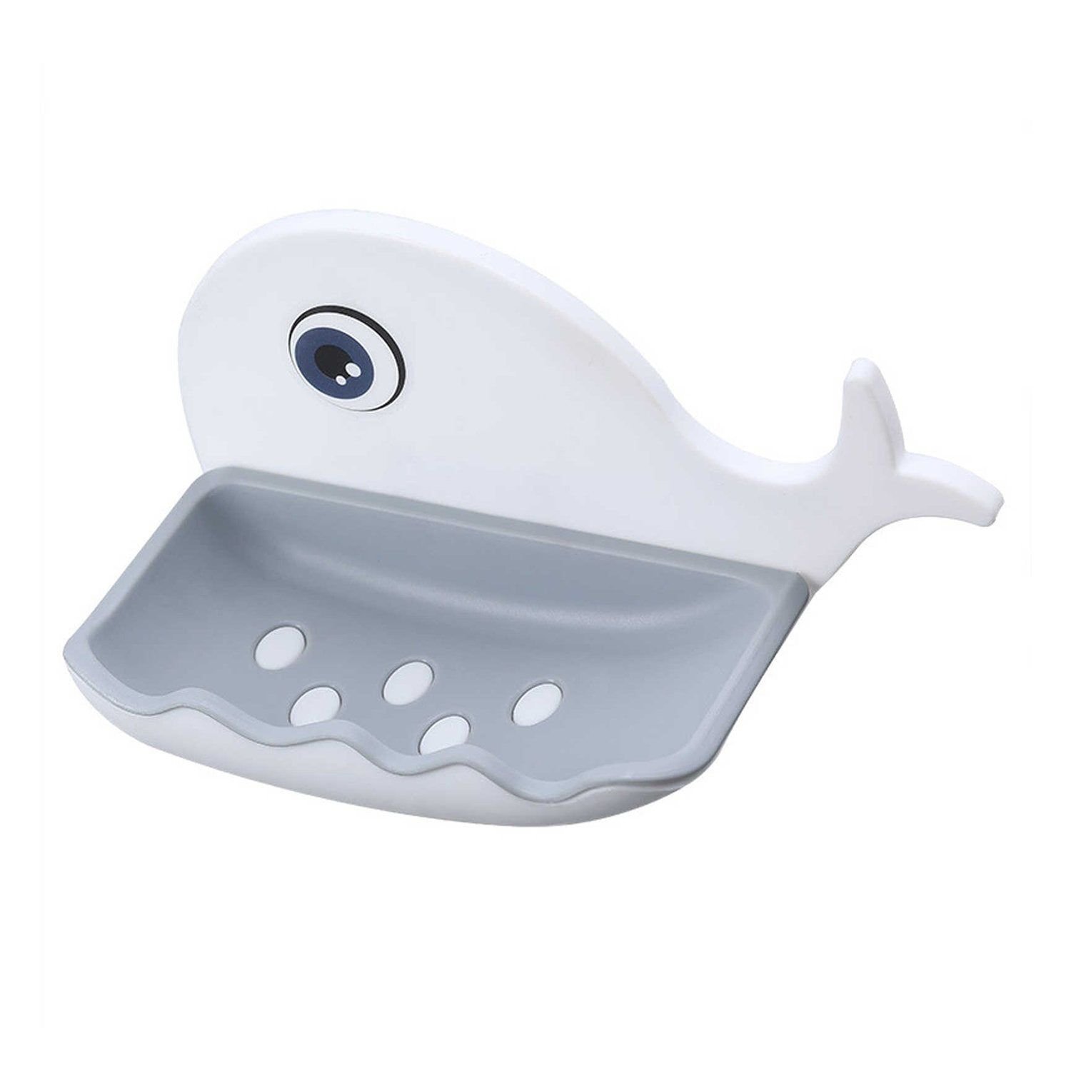 Fish Shape Wall-Mounted Double Layer Soap Holder for Bathroom & Kitchen - Image 4