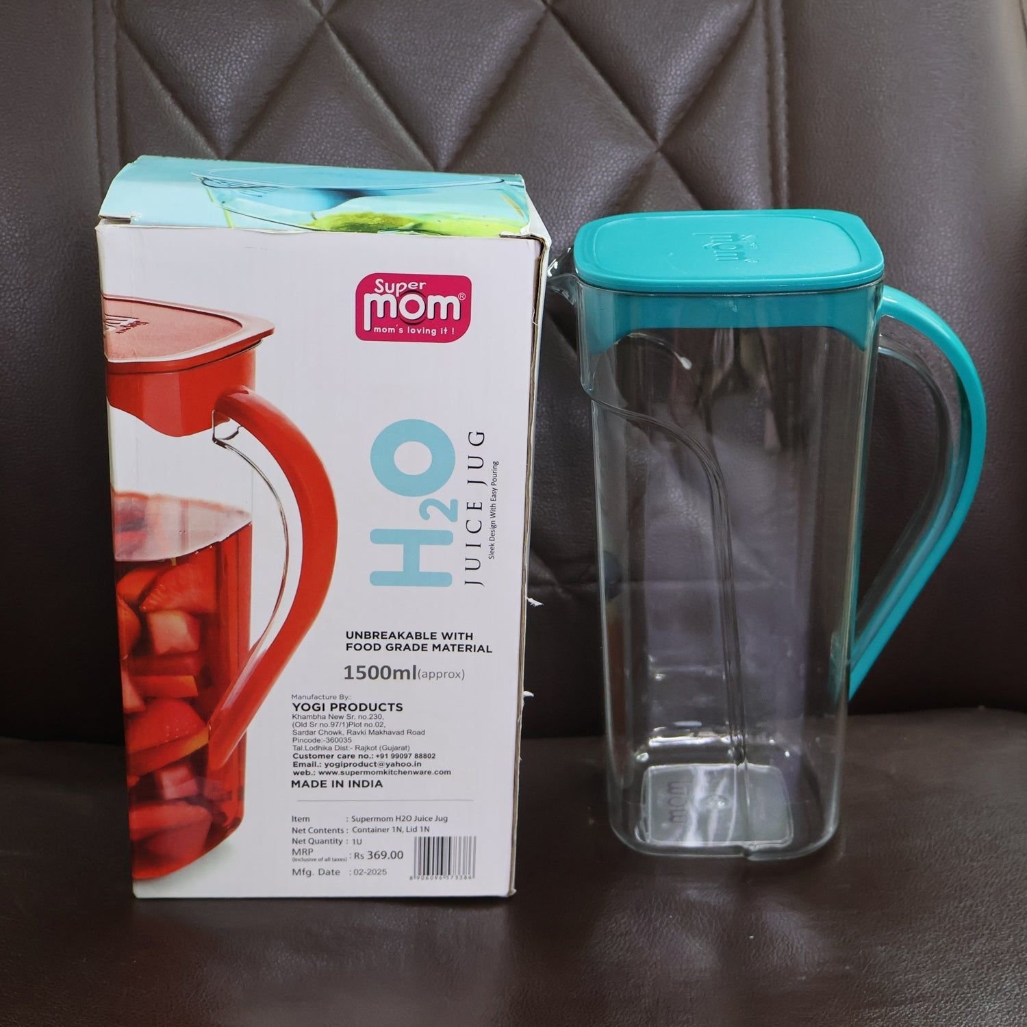 Supermom Plastic H2O Juice Jug 1500ml - Image 10