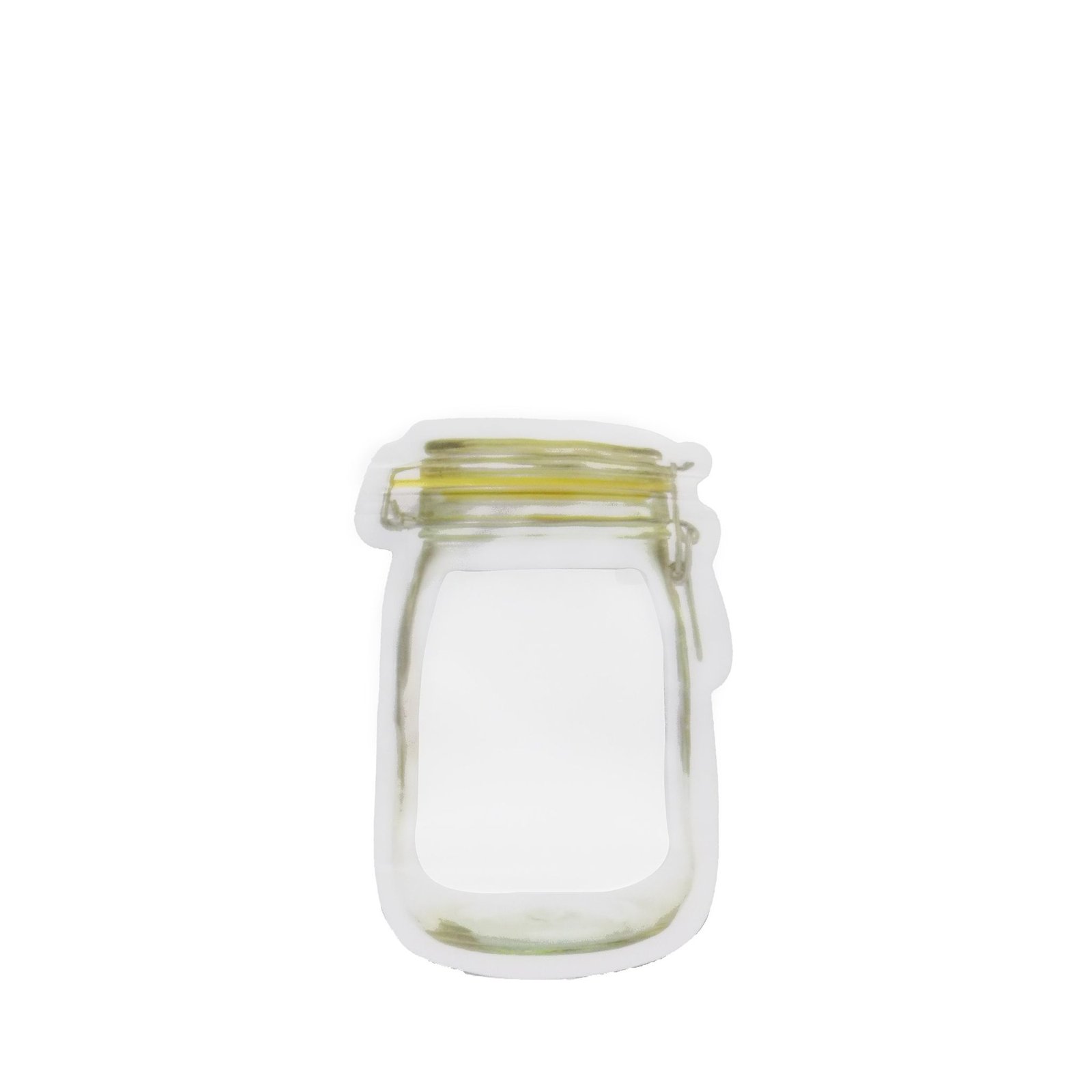 Reusable Airtight Seal Plastic Food Storage Mason Jar Zipper (150ml) - Image 3