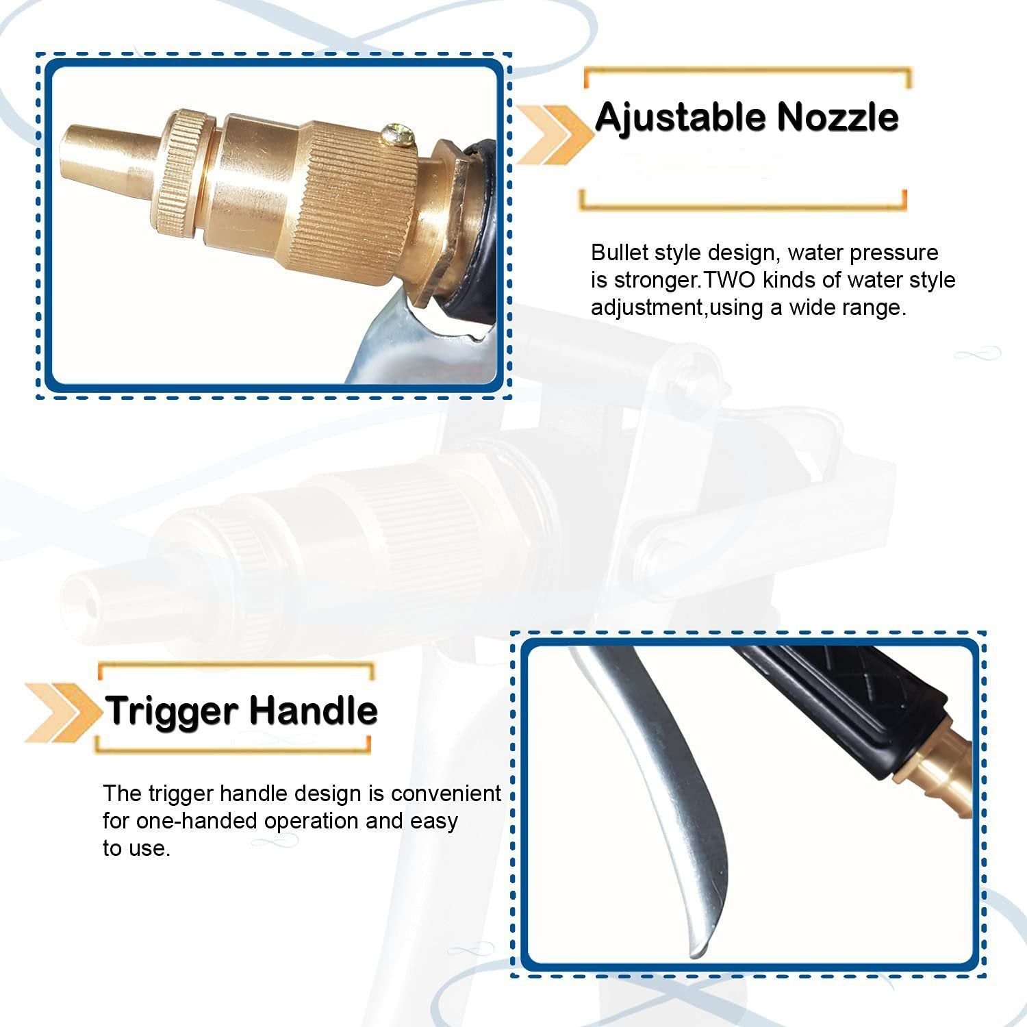 Water Spray Gun Trigger High Pressure Water Spray Gun for Car / Bike / Plants - Image 6