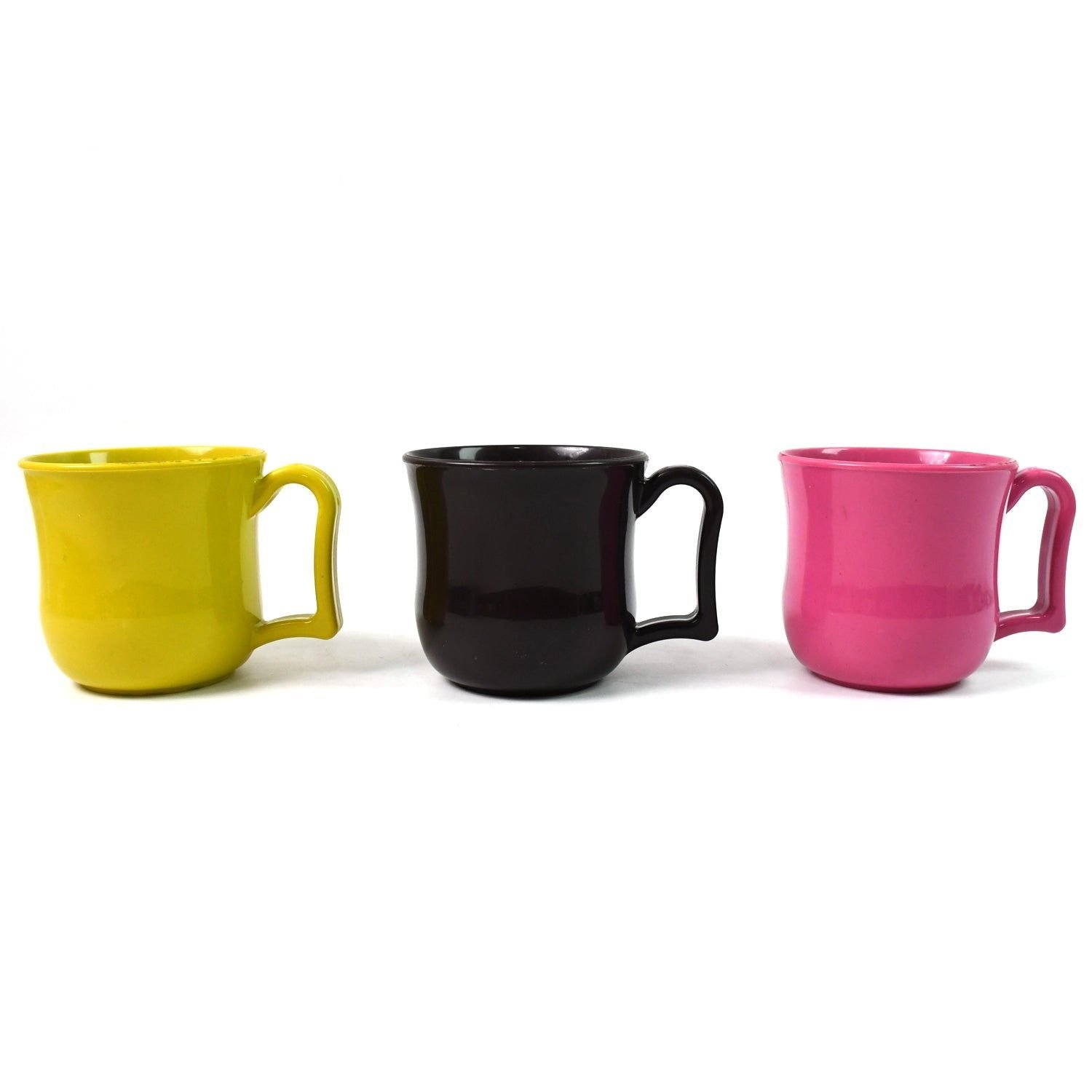 Premium Plastic Coffee / Tea Cups / Mug with Handle (1 Pc / With Color Box / Mix Color) - Image 4