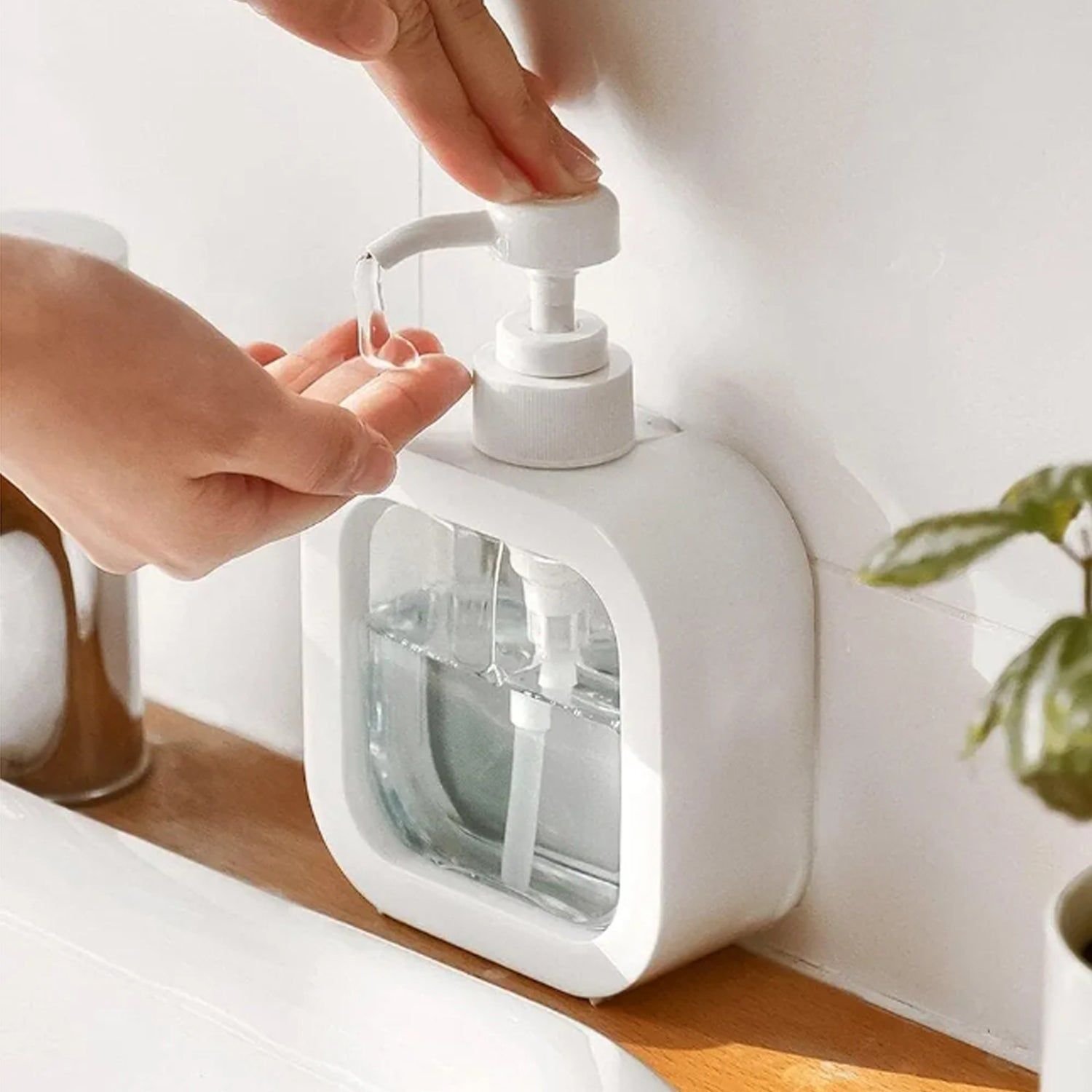 Snap sink Dispenser Plastic Clear Empty Pump Lotion Bottles (1 Set) - Image 8